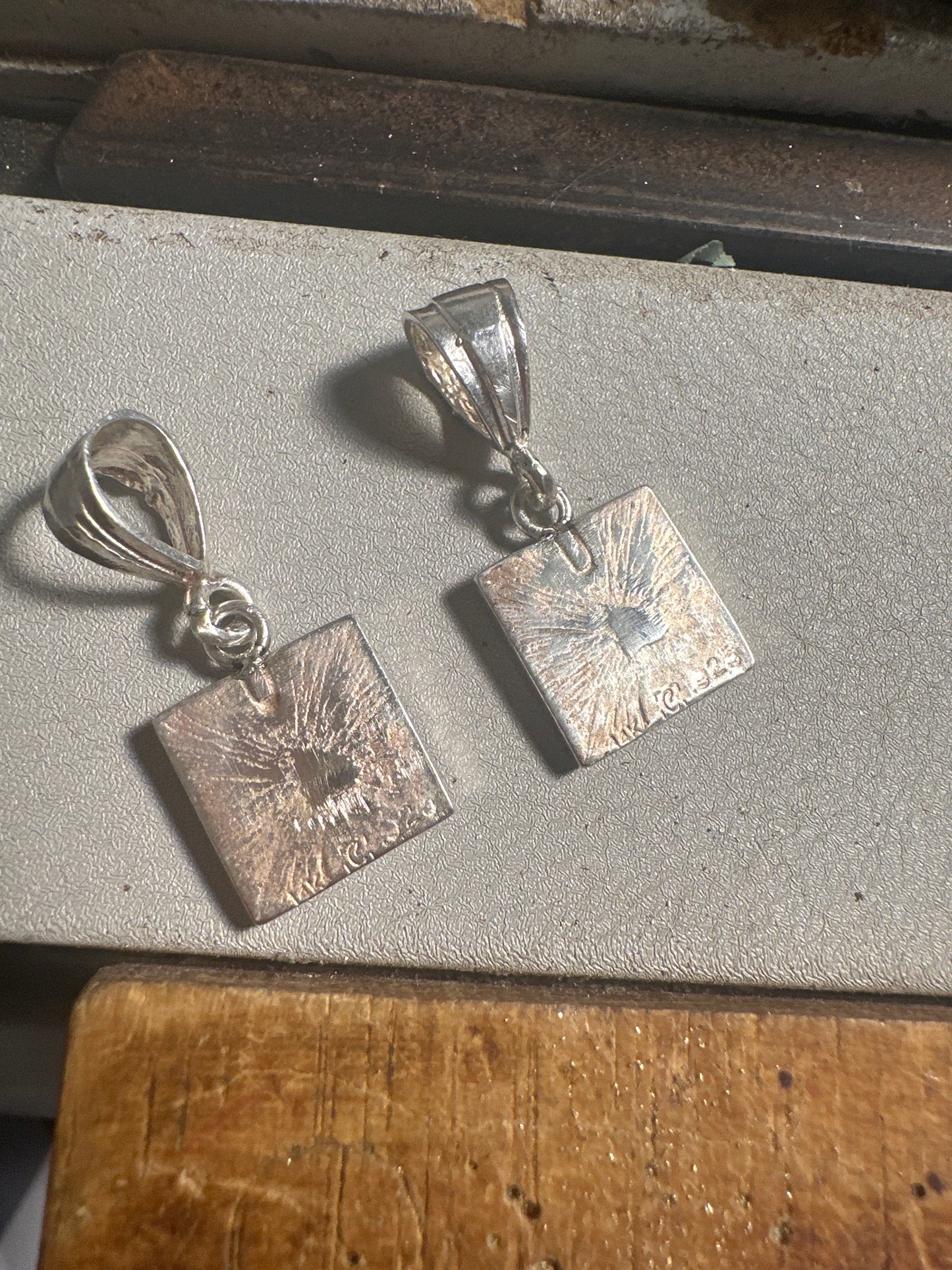 Cat Earring Conversion to Pendants- For Stacy