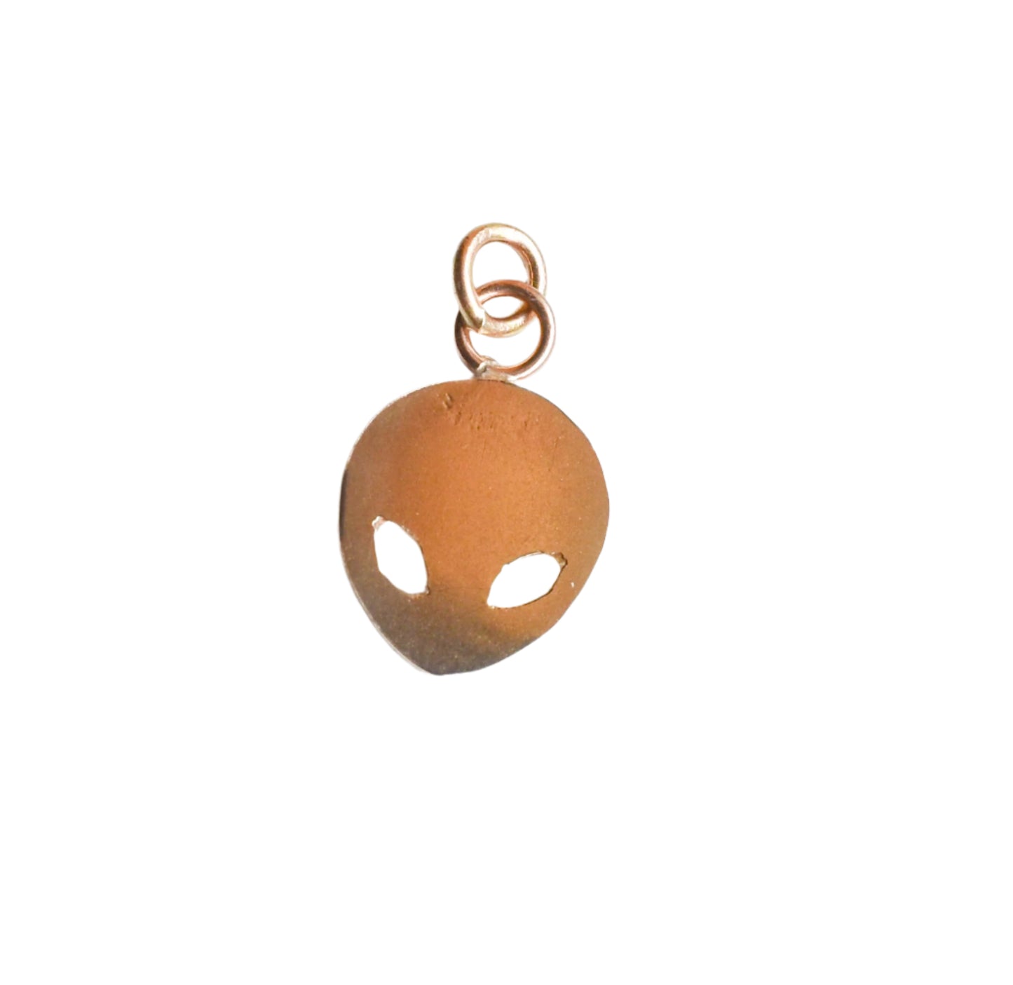 Handmade Solid 14k Gold Alien Pendant – Limited Edition