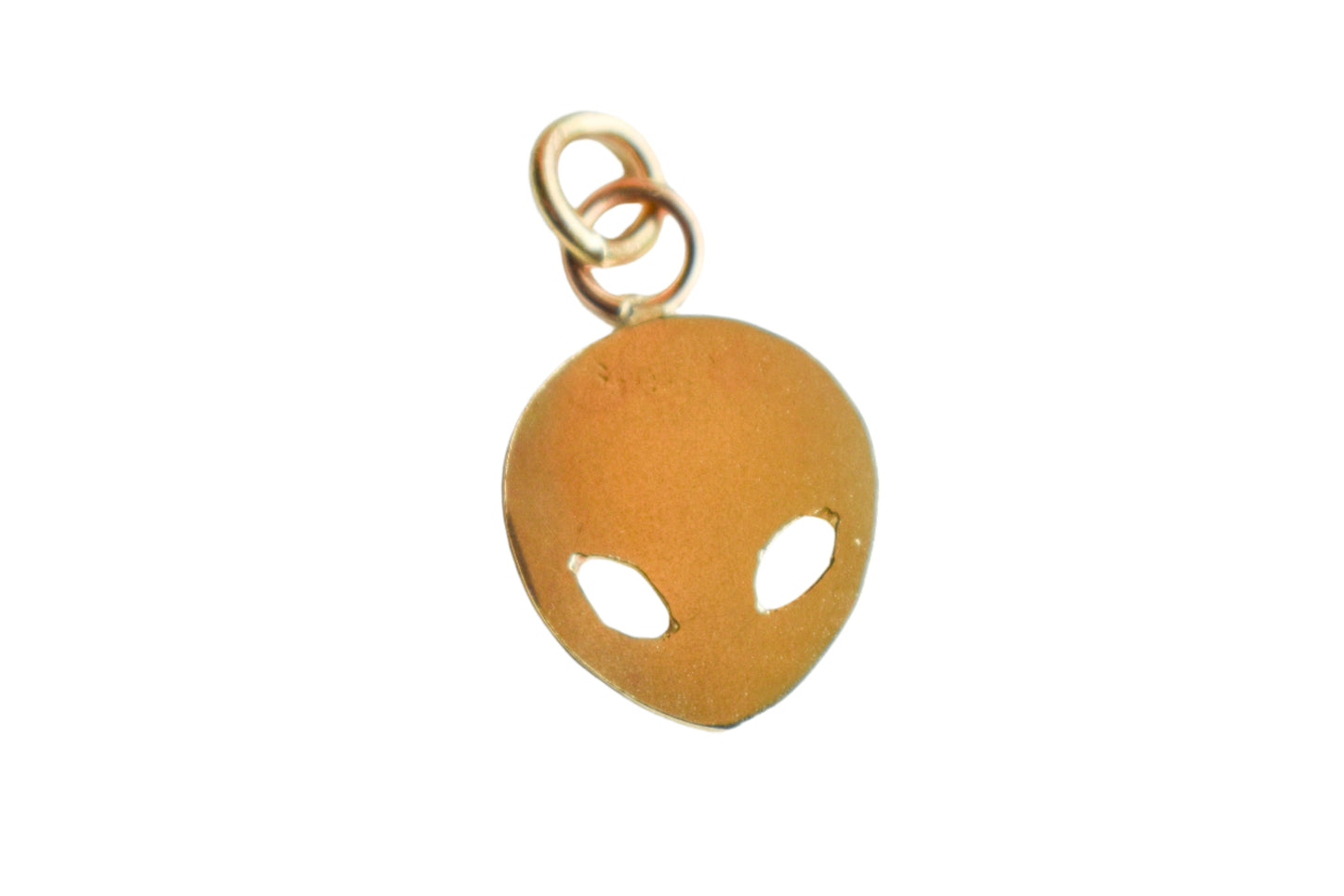 Handmade Solid 14k Gold Alien Pendant – Limited Edition