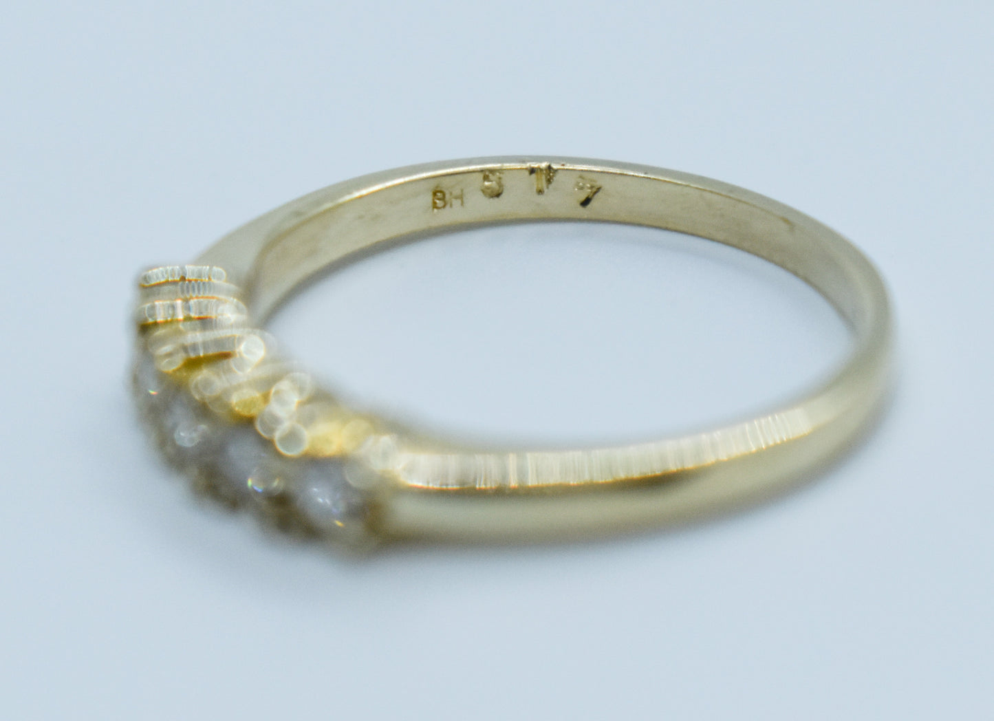 Vintage 14k Yellow Gold Diamond Ring .25CTW Size 6 1/2