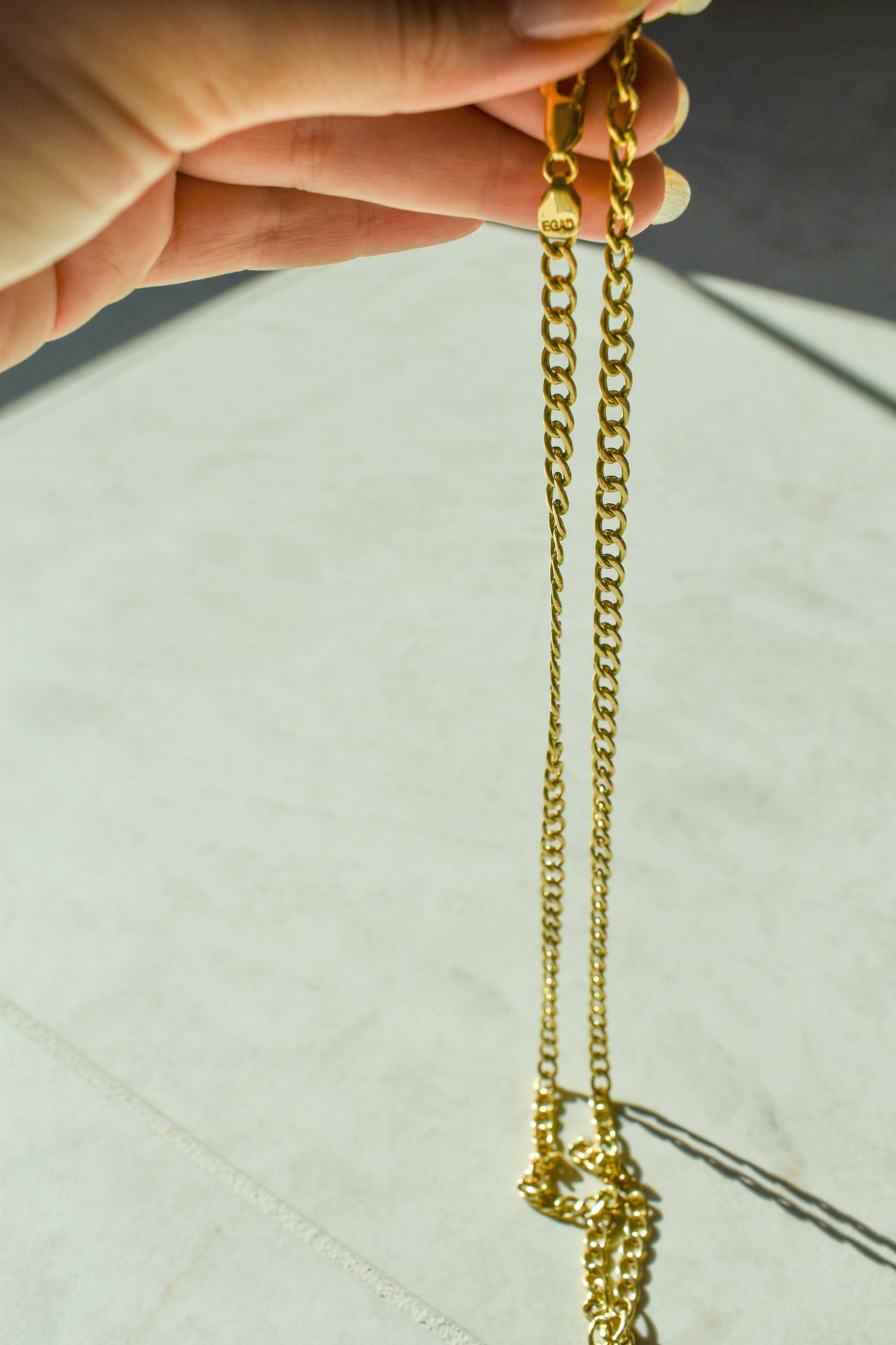 Handmade 14k Yellow Gold Cuban Link Chain Necklace 22 3/4"