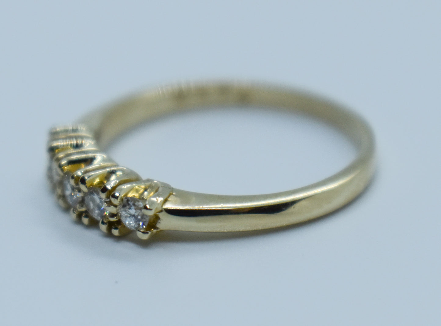 Vintage 14k Yellow Gold Diamond Ring .25CTW Size 6 1/2