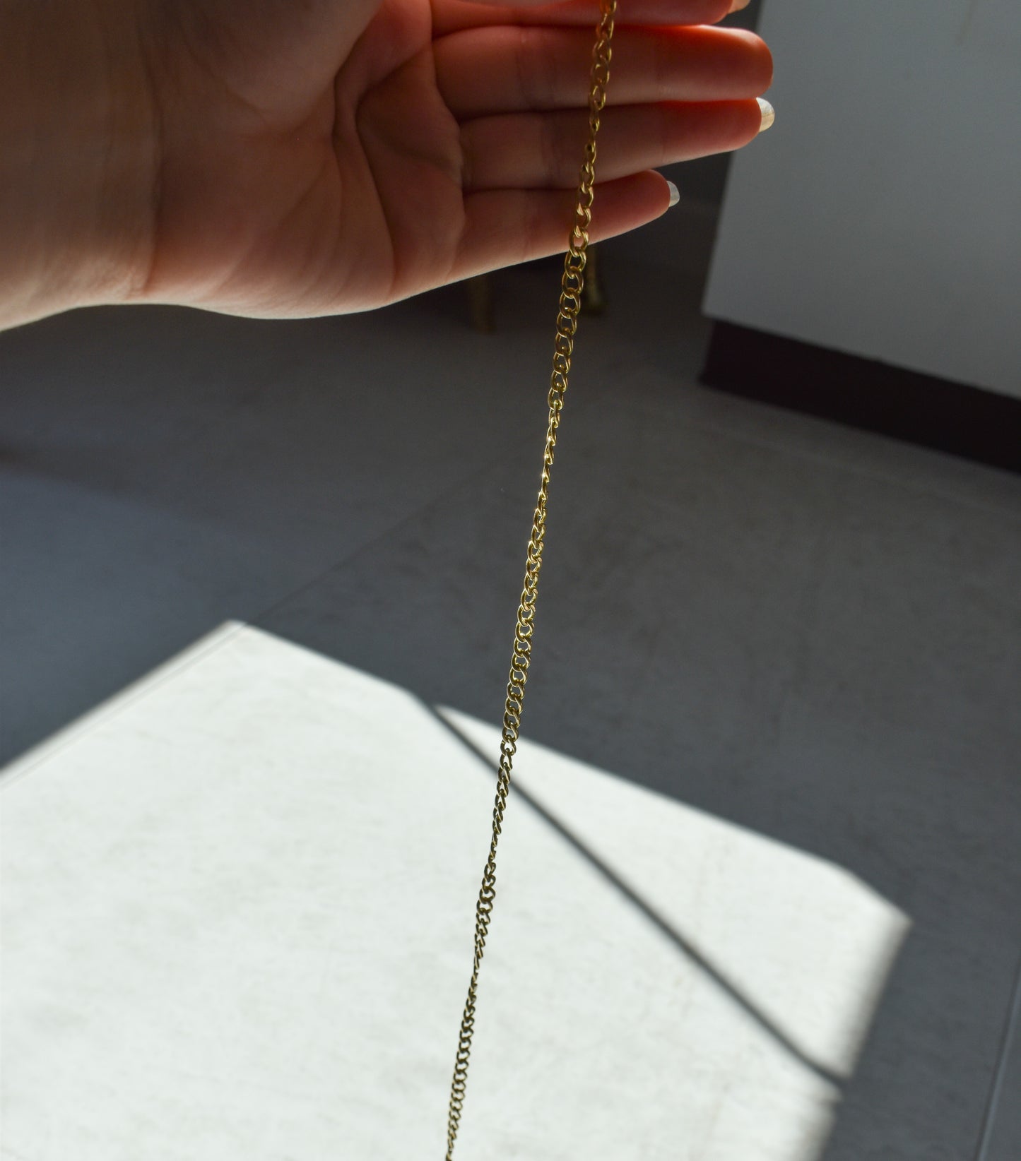 Handmade 14k Yellow Gold Cuban Link Chain Necklace 22 3/4"