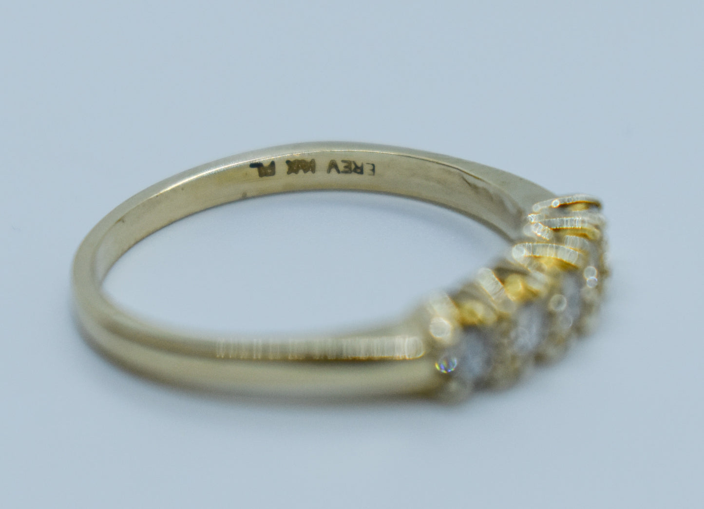 Vintage 14k Yellow Gold Diamond Ring .25CTW Size 6 1/2