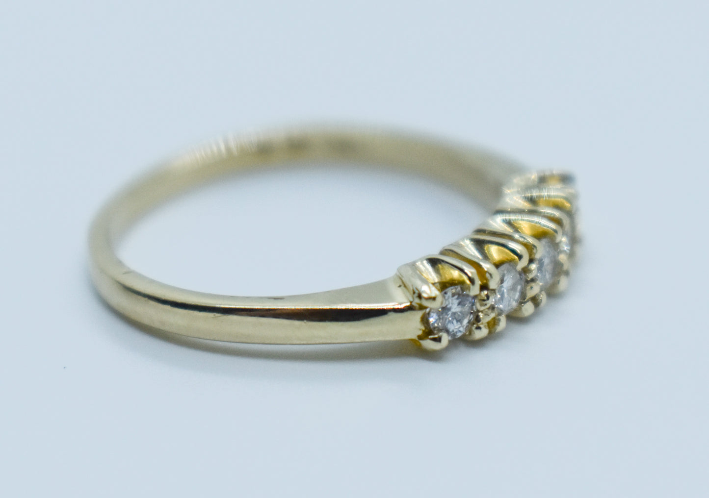 Vintage 14k Yellow Gold Diamond Ring .25CTW Size 6 1/2