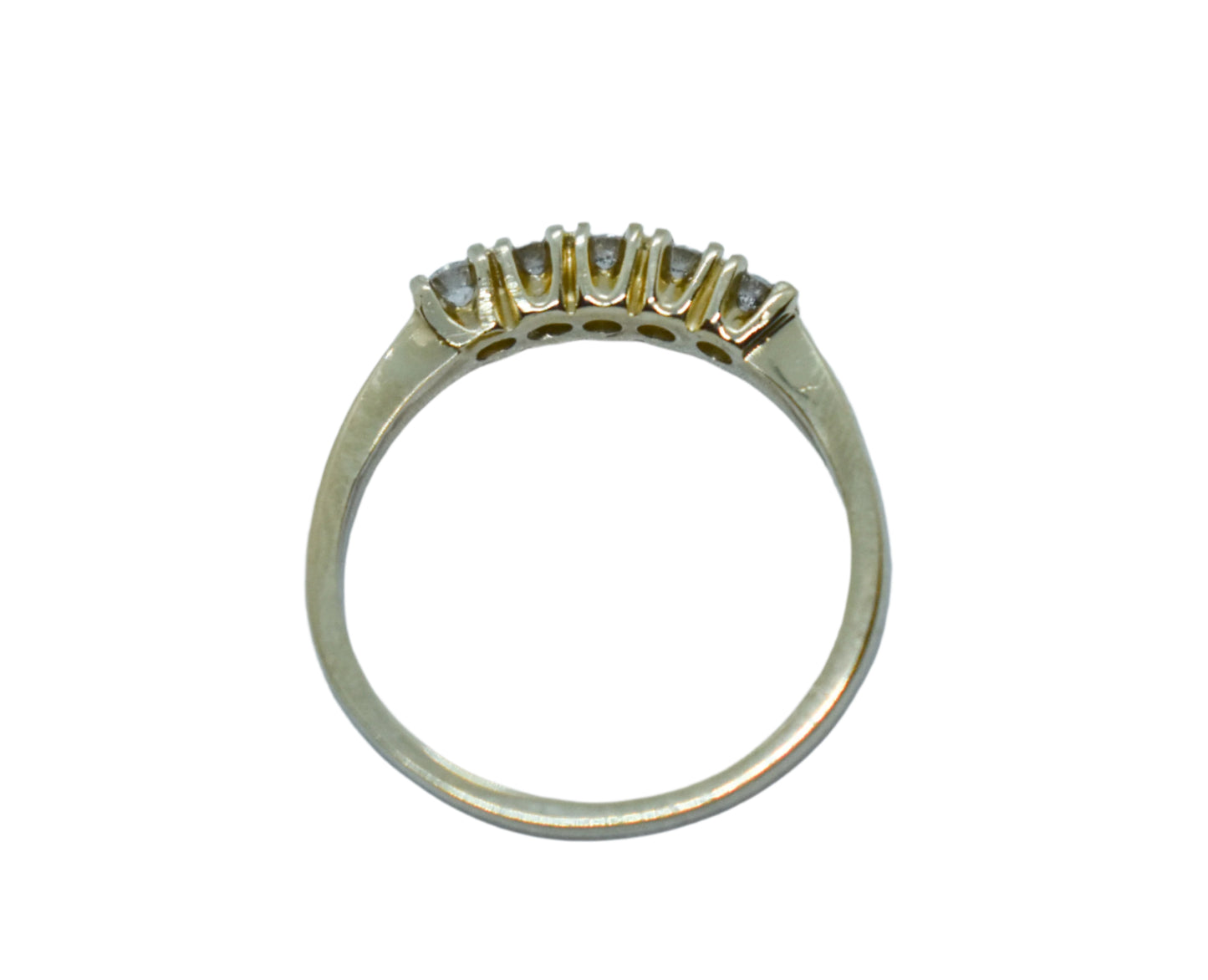 Vintage 14k Yellow Gold Diamond Ring .25CTW Size 6 1/2