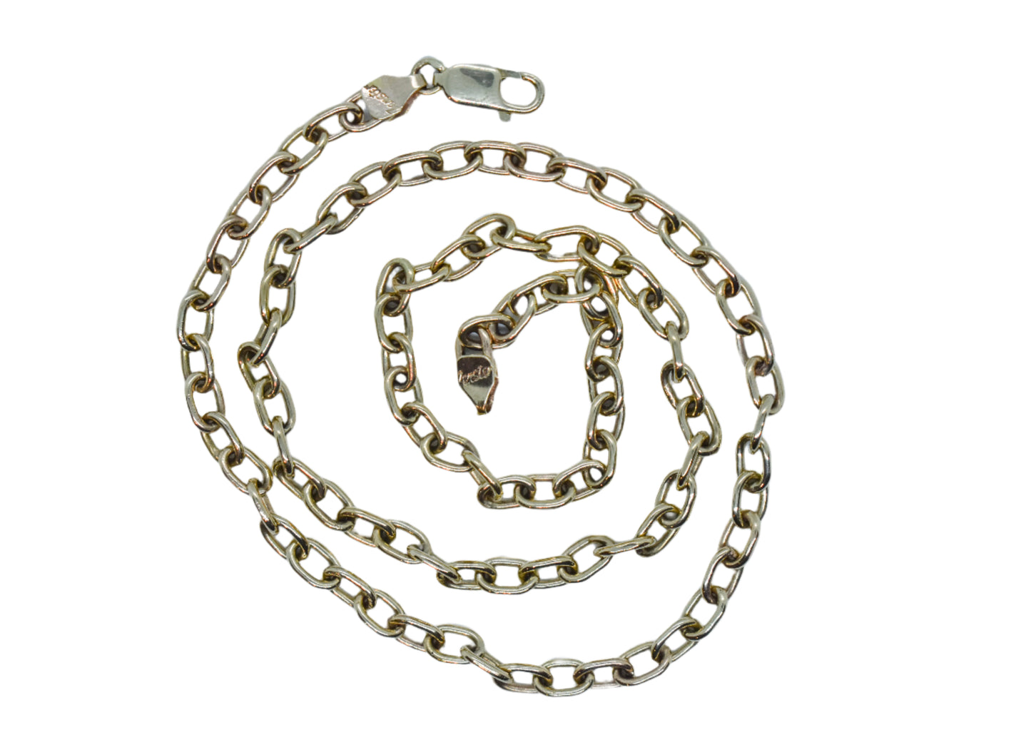NEW Handmade 14k Solid Gold Oval Link Chain Necklace 21 1/4"