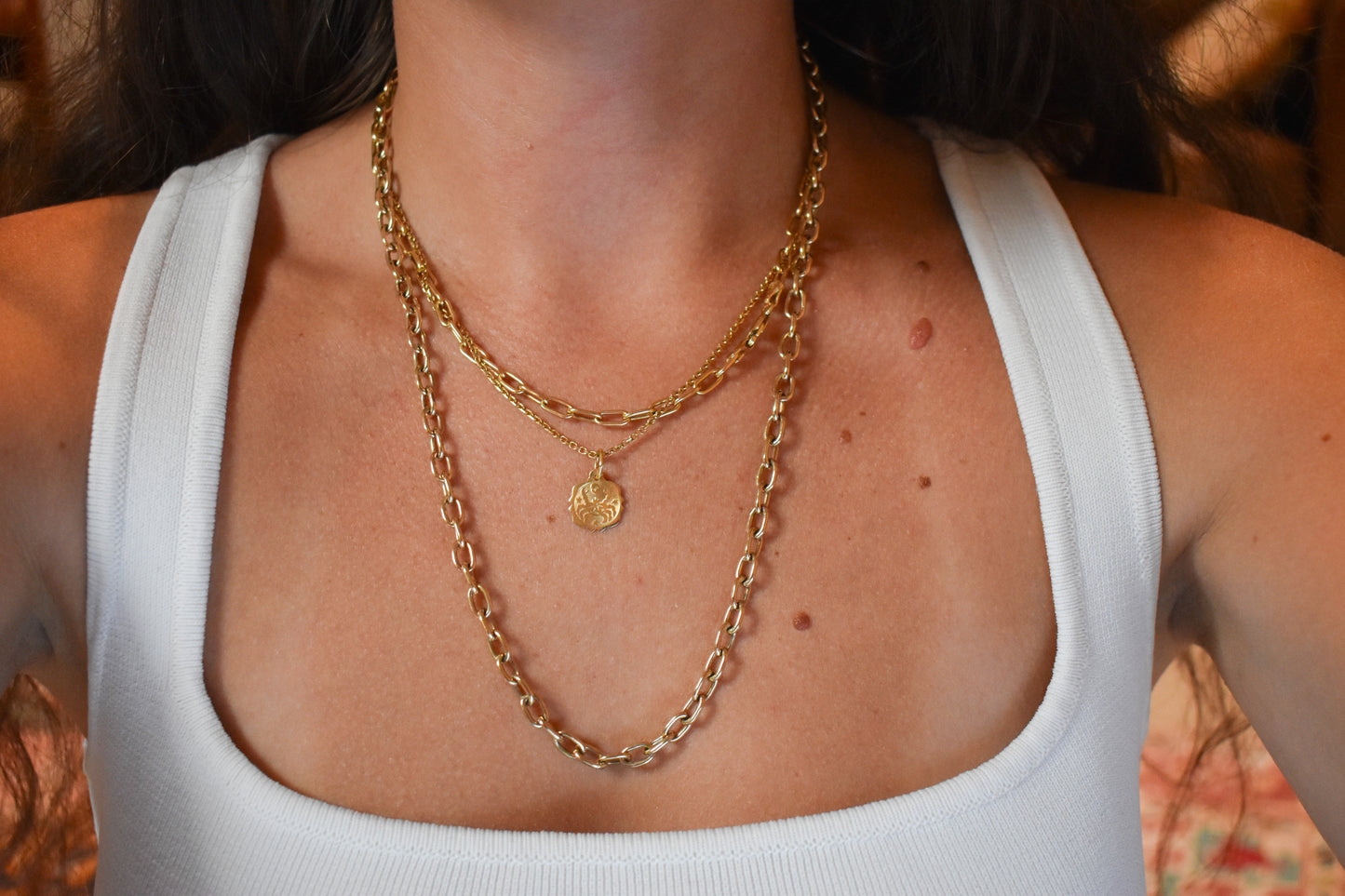 NEW Handmade 14k Solid Gold Oval Link Chain Necklace 21 1/4"