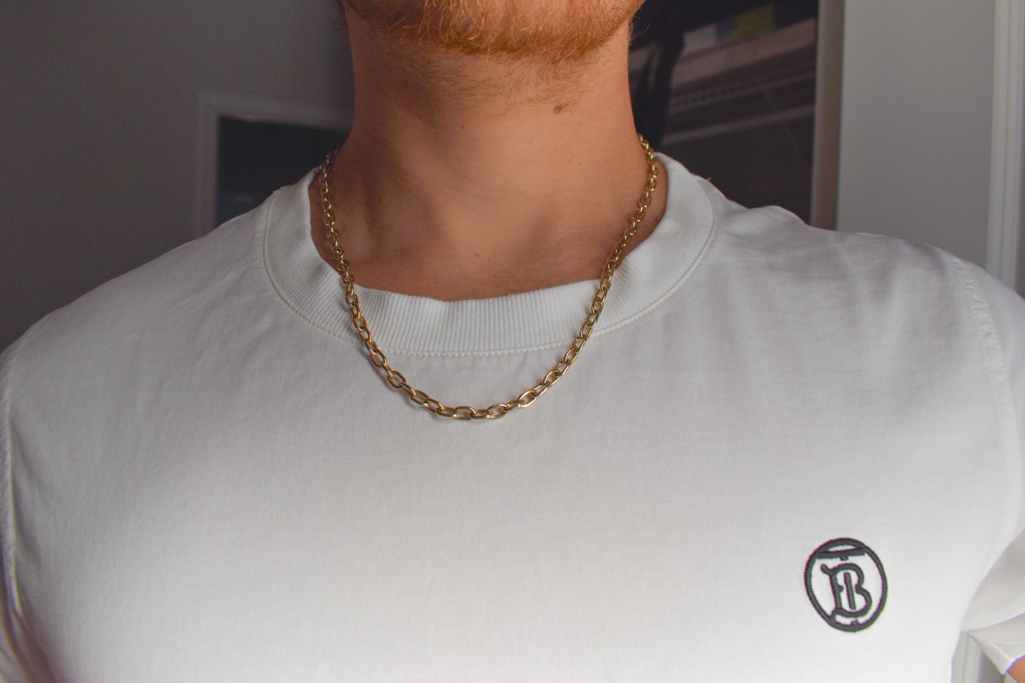 NEW Handmade 14k Solid Gold Oval Link Chain Necklace 21 1/4"