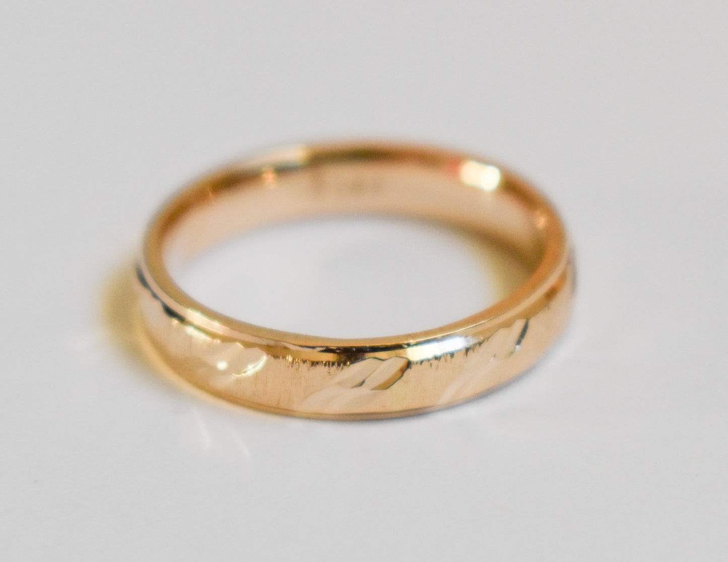 Vintage 14k Yellow Gold Fancy Band Ring Size 7