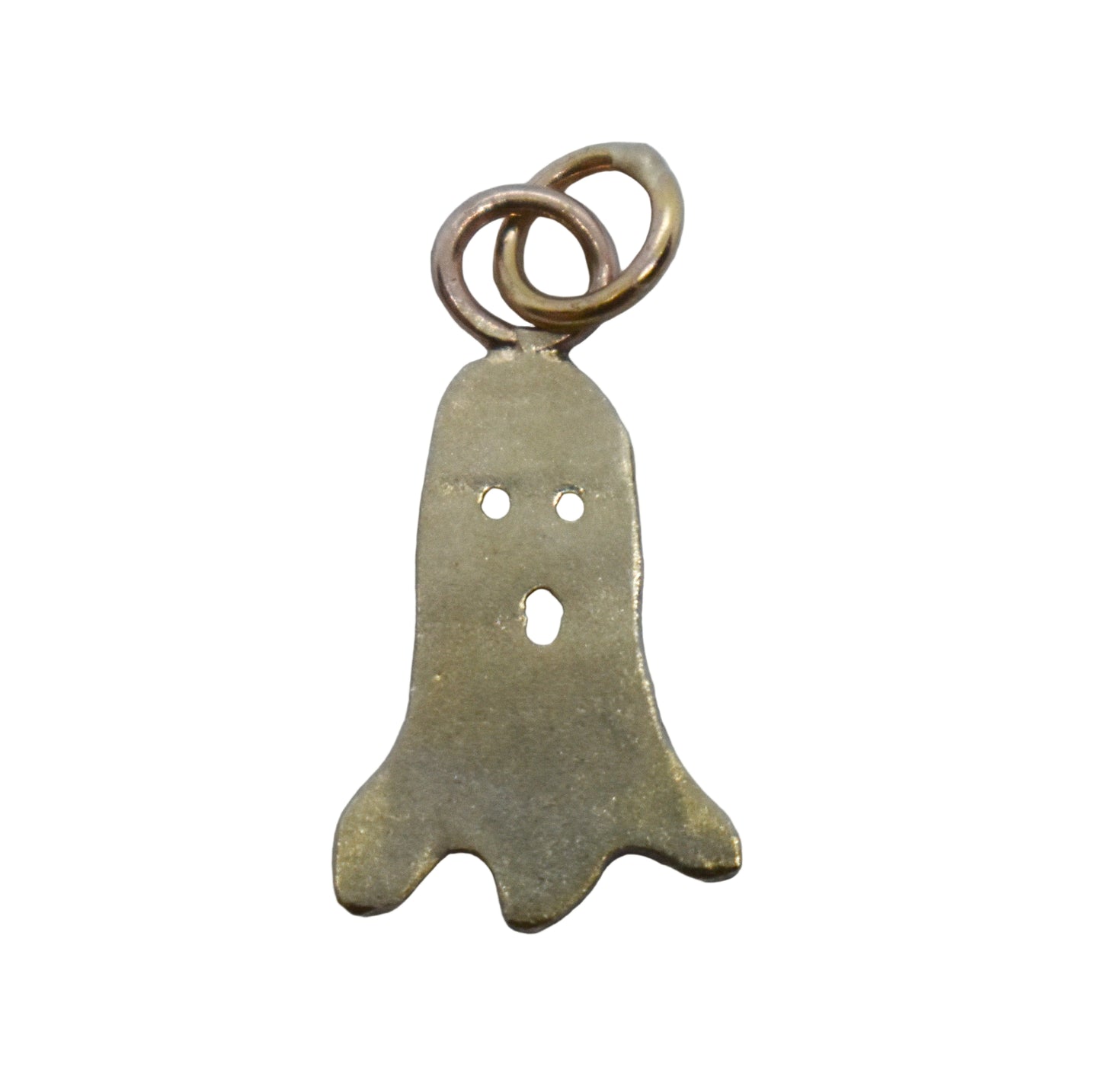 Handmade 14k Yellow Gold Ghost Charm Pendant