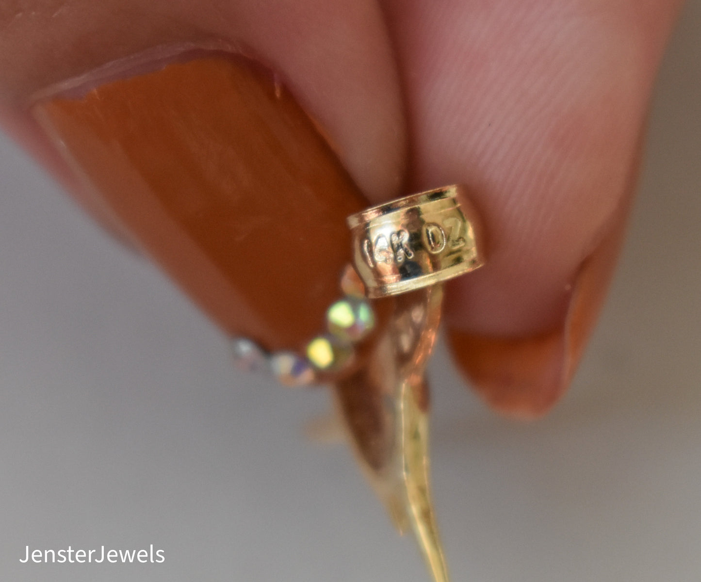 Vintage 14k Yellow Gold Dazzlers Sword Fish Pendant