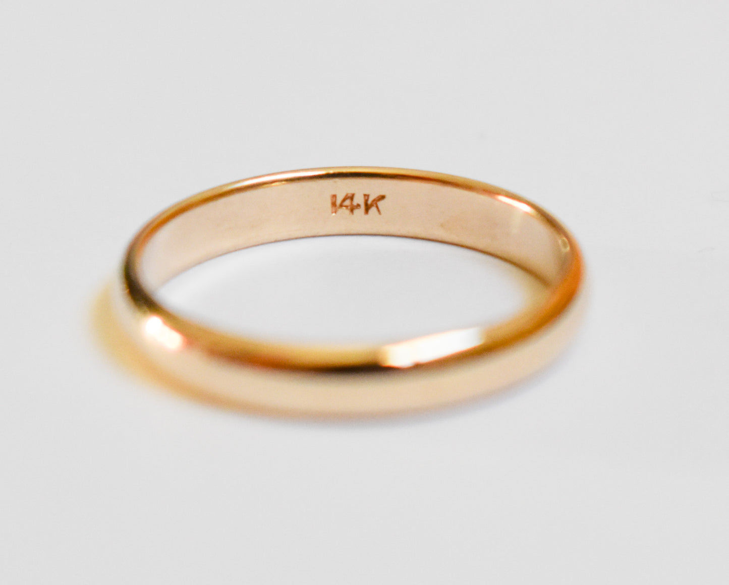 Vintage 14k Yellow Gold Band Ring Size 8 1/2
