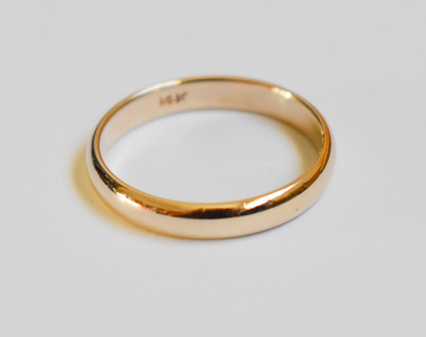 Vintage 14k Yellow Gold Band Ring Size 8 1/2
