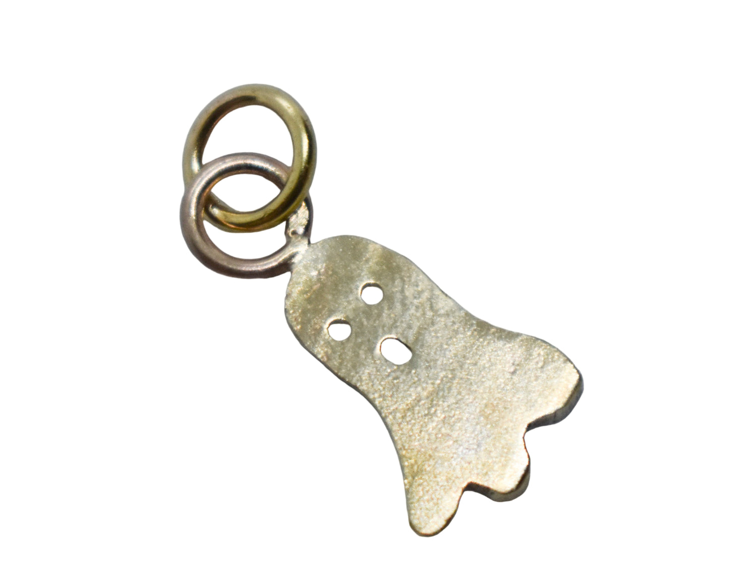 Handmade 14k Yellow Gold Ghost Charm Pendant (smaller) 3