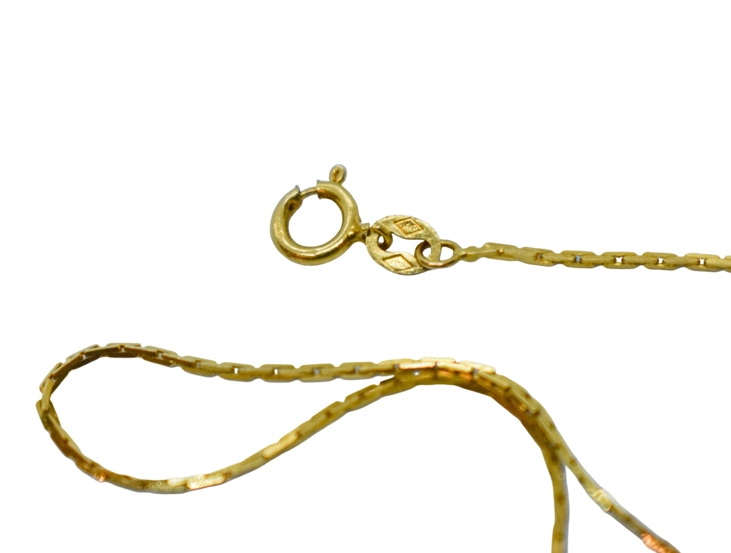 Vintage 14k Yellow Gold Dainty Chain Bracelet 7"
