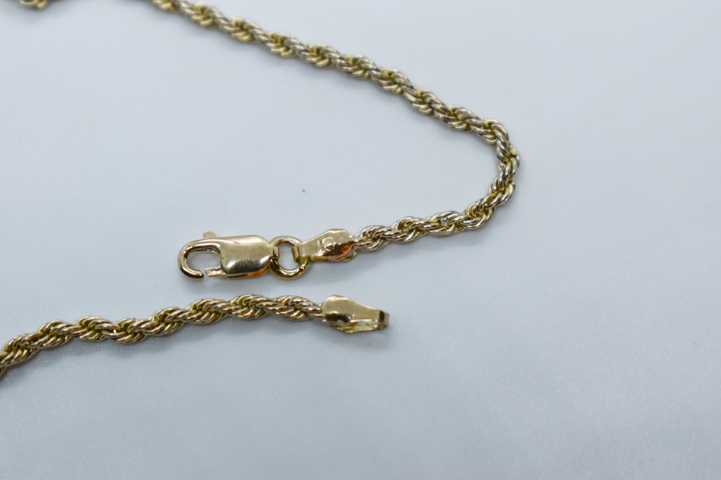 Vintage 10k Yellow Gold Rope Chain 25"