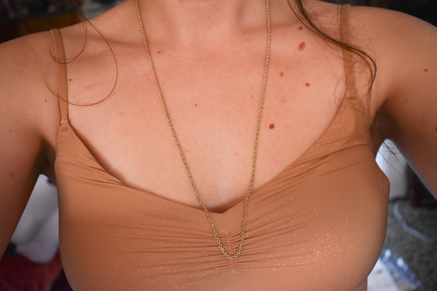 Vintage 10k Yellow Gold Rope Chain 25"
