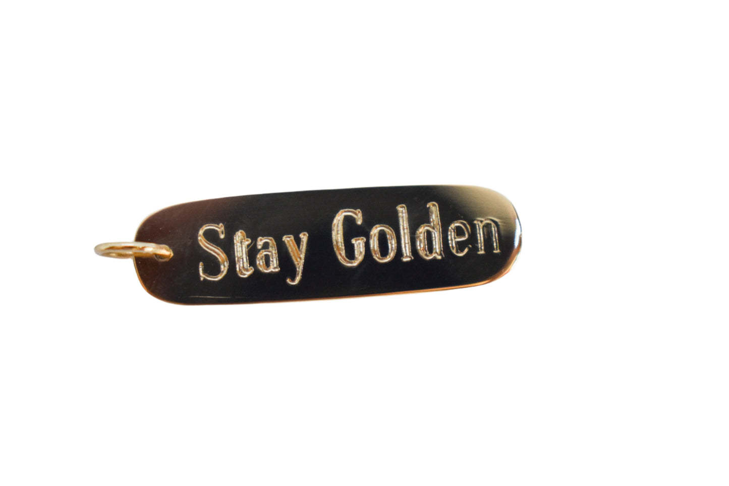 NEW Stay Golden Pendant – 14k Solid Gold, Handmade