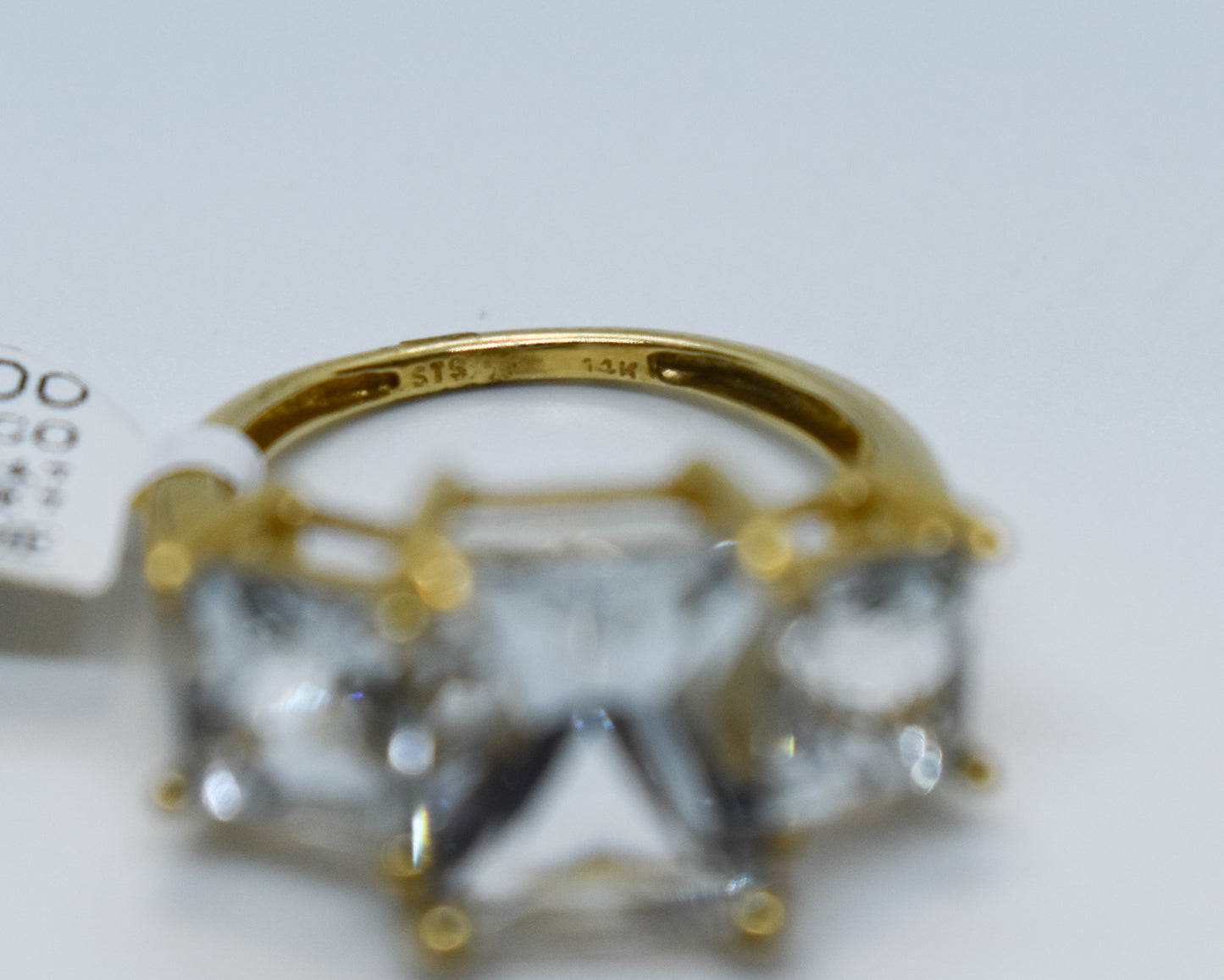 Vintage 14k Yellow Gold Aquamarine Ring Size 6