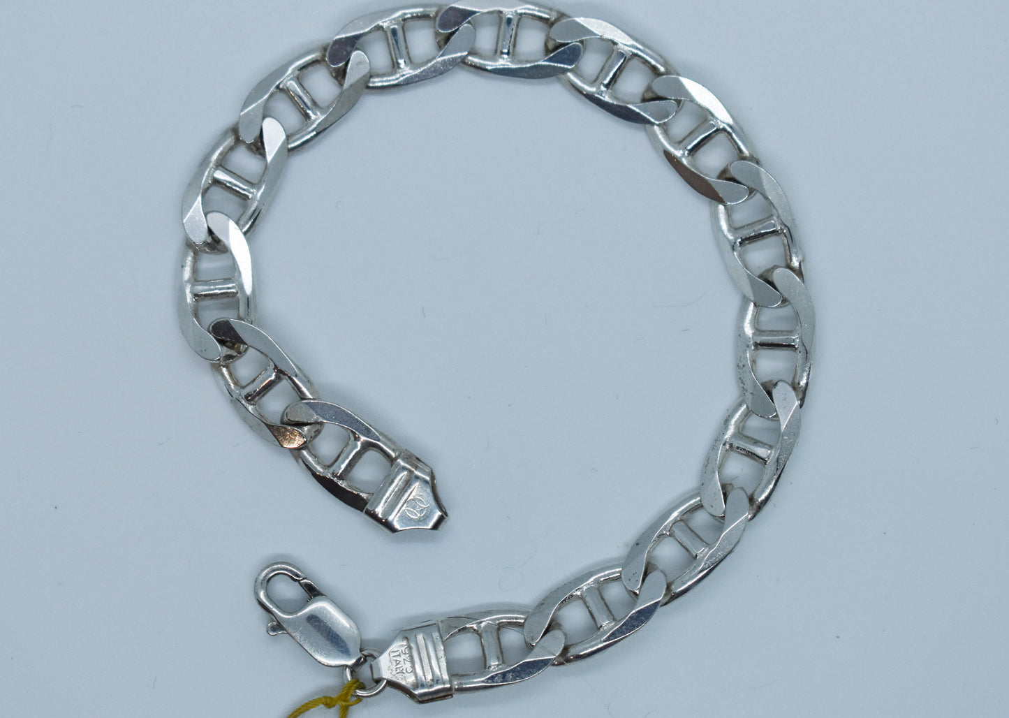 Vintage Sterling Silver Mariner Link Chain Bracelet