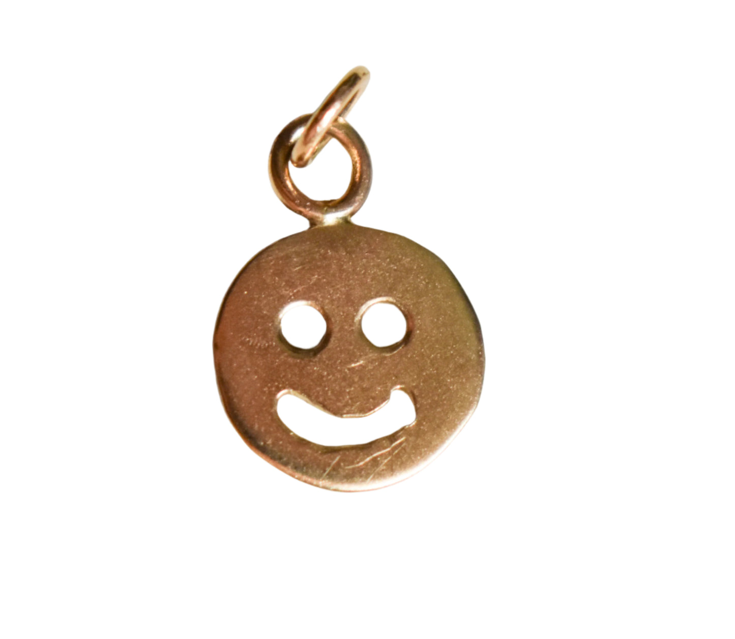 Handmade Solid 14k Gold Smiley Pendant – Limited Edition