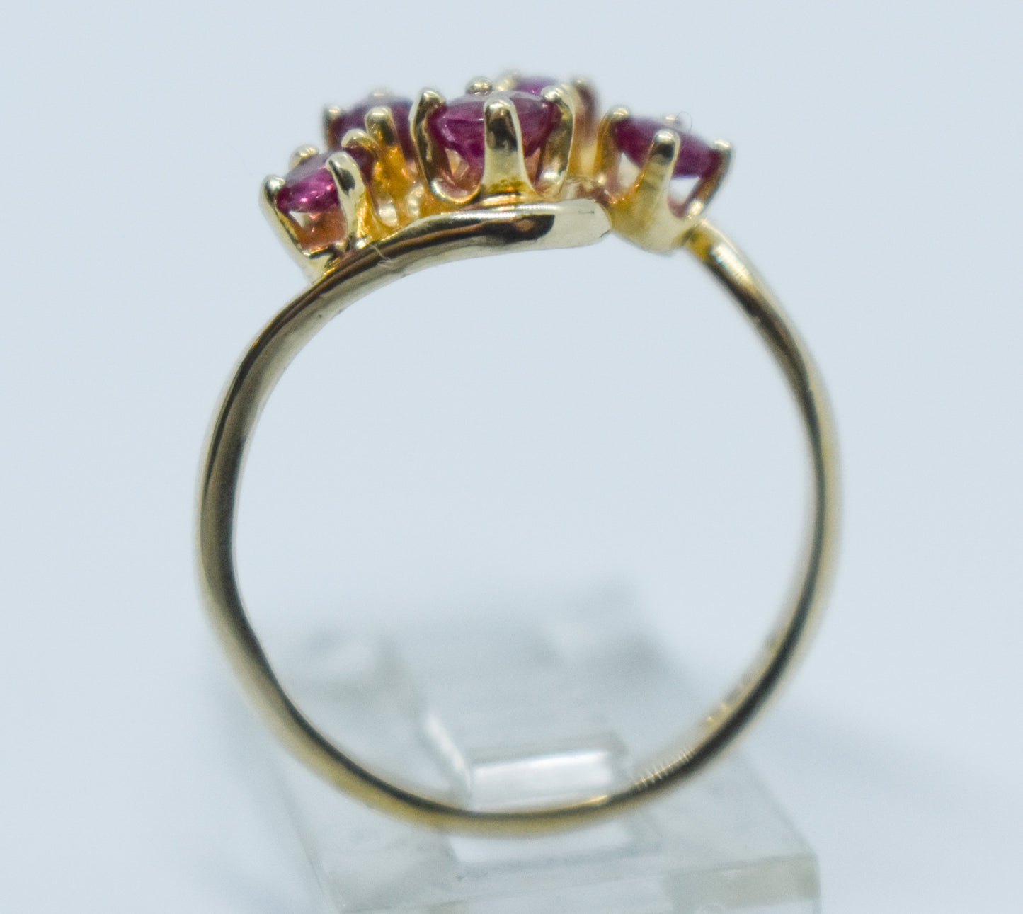 Vintage 14k Yellow Gold Ruby Ring Size 5 3/4