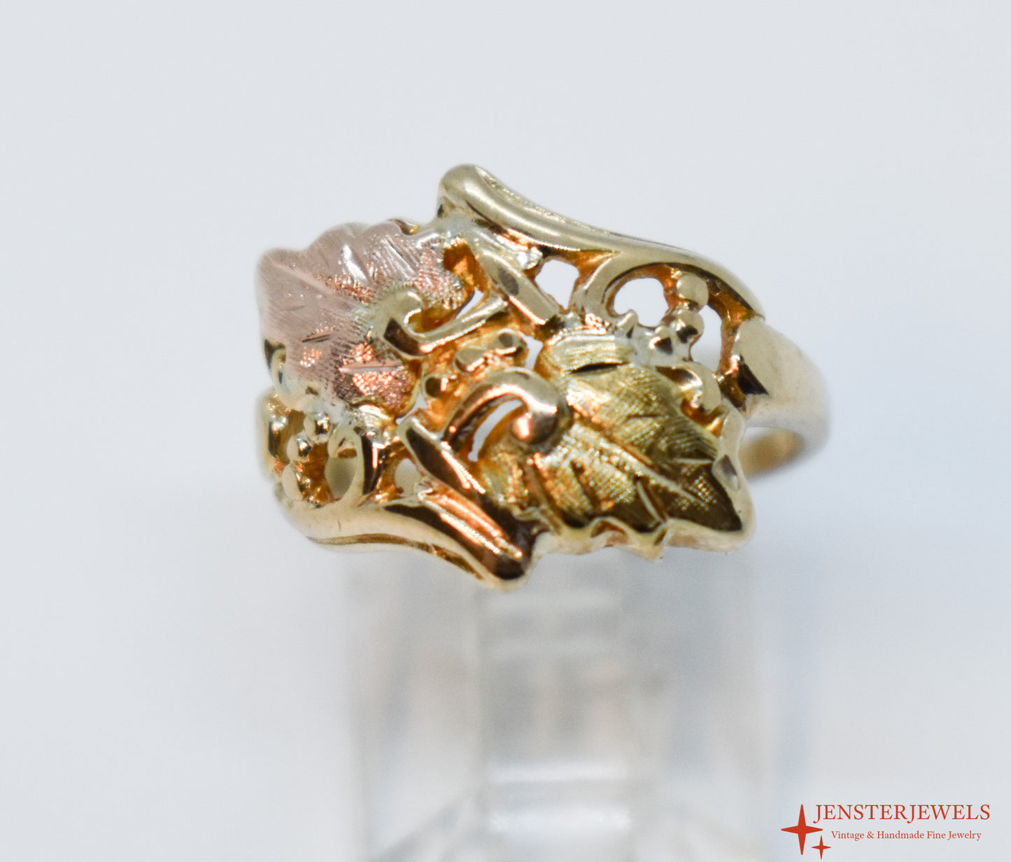 Vintage 10k Yellow Gold Black Hills Gold Ring Size 5