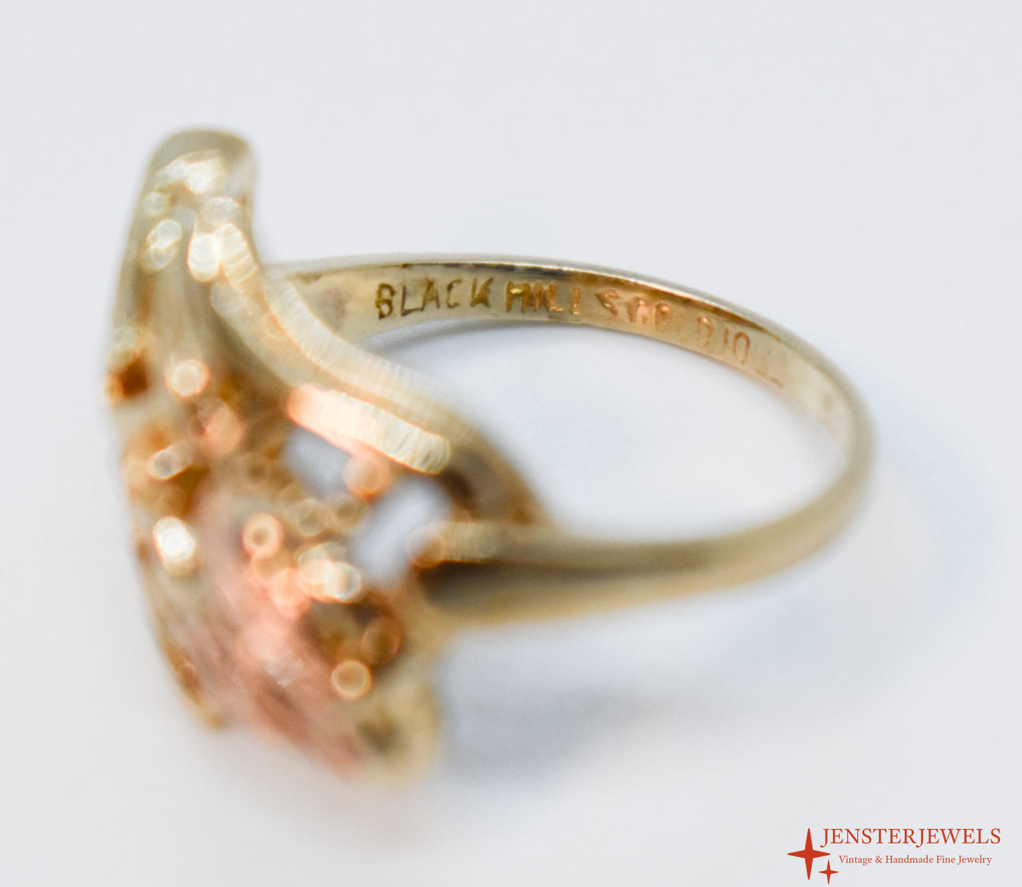 Vintage 10k Yellow Gold Black Hills Gold Ring Size 5