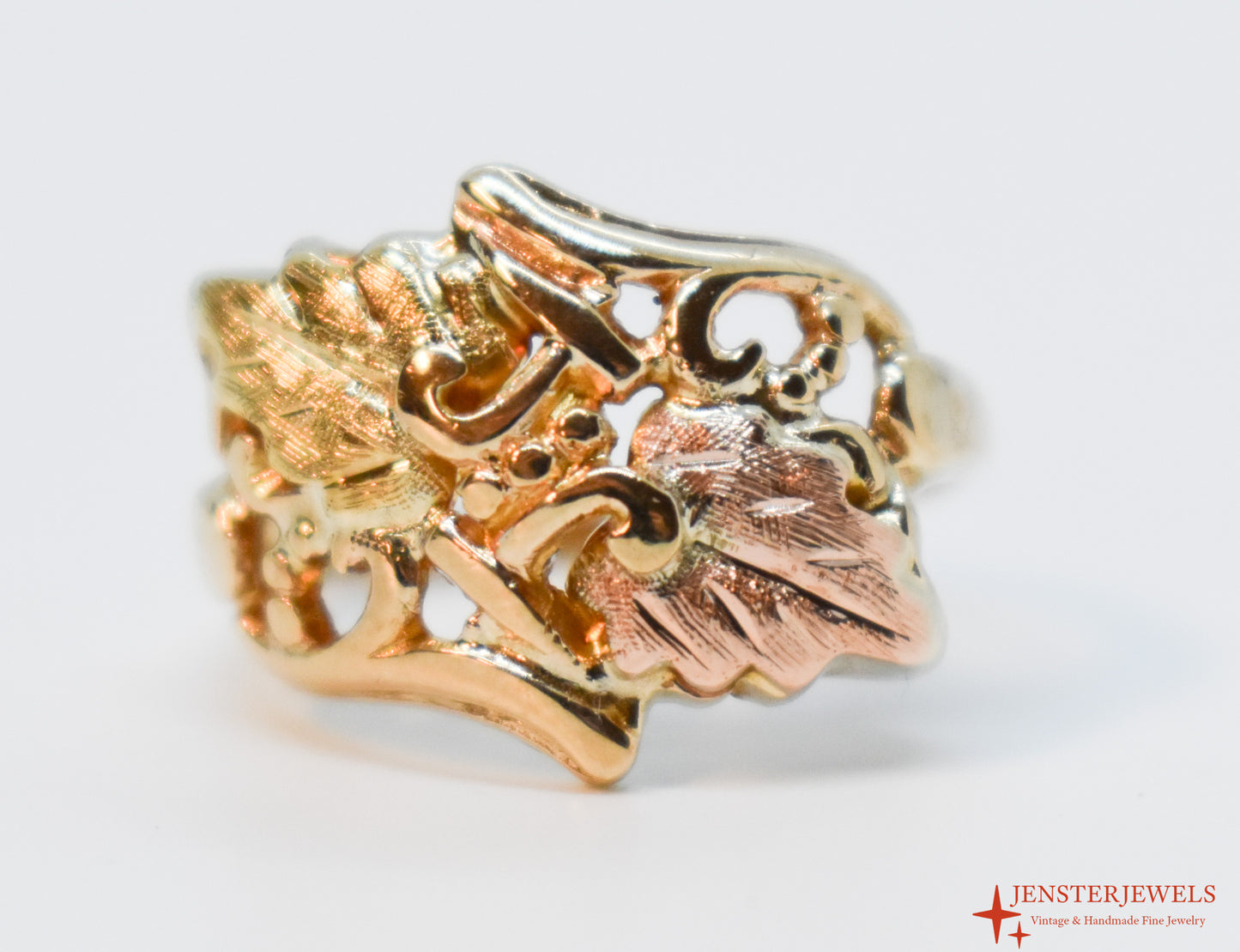 Vintage 10k Yellow Gold Black Hills Gold Ring Size 5