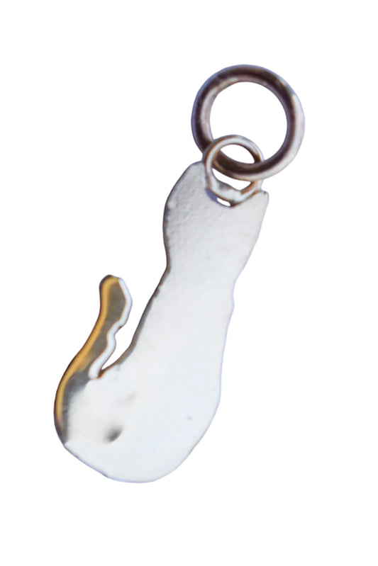 Handmade 14k Yellow Gold Cat Pendant | Jasper