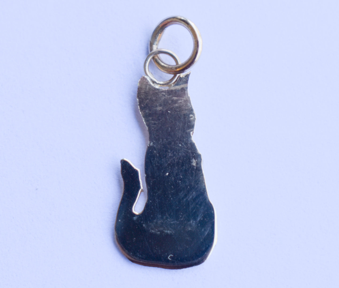 Handmade 14k Yellow Gold Cat Pendant | Momo