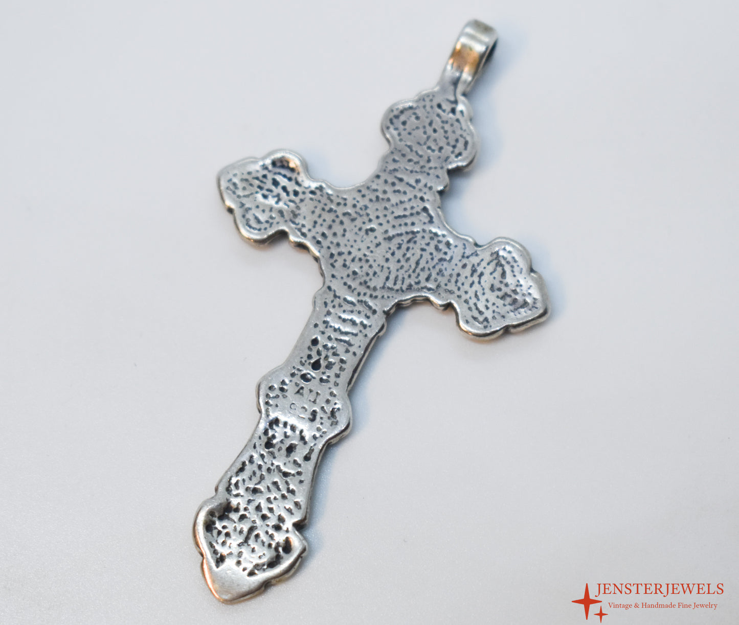 Vintage Sterling Silver Filigree Cross Pendant