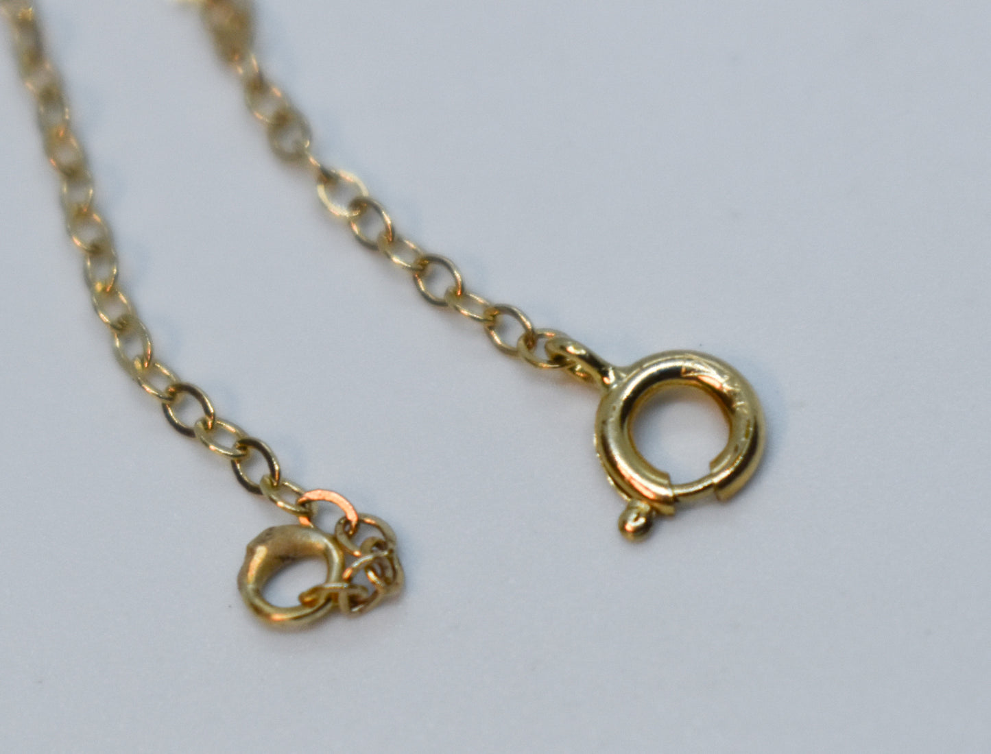 Vintage 14k Yellow Gold Dainty Rolo Link Bracelet 7"