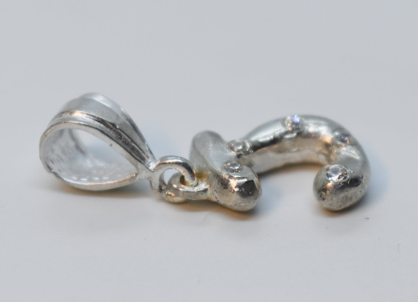 Handmade Sterling Silver Letter "J" Pendant – JensterJewels