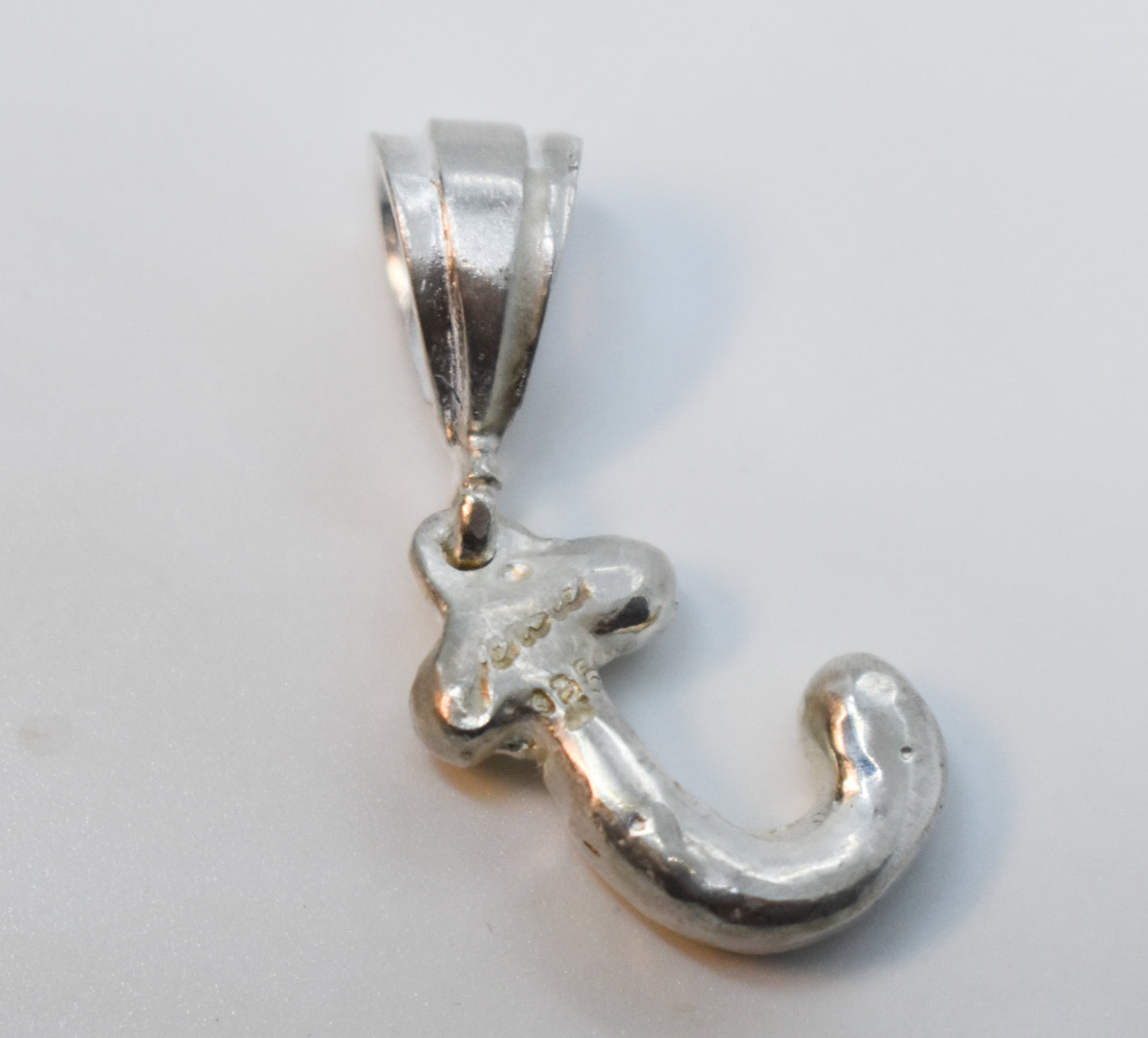 Handmade Sterling Silver Letter "J" Pendant – JensterJewels