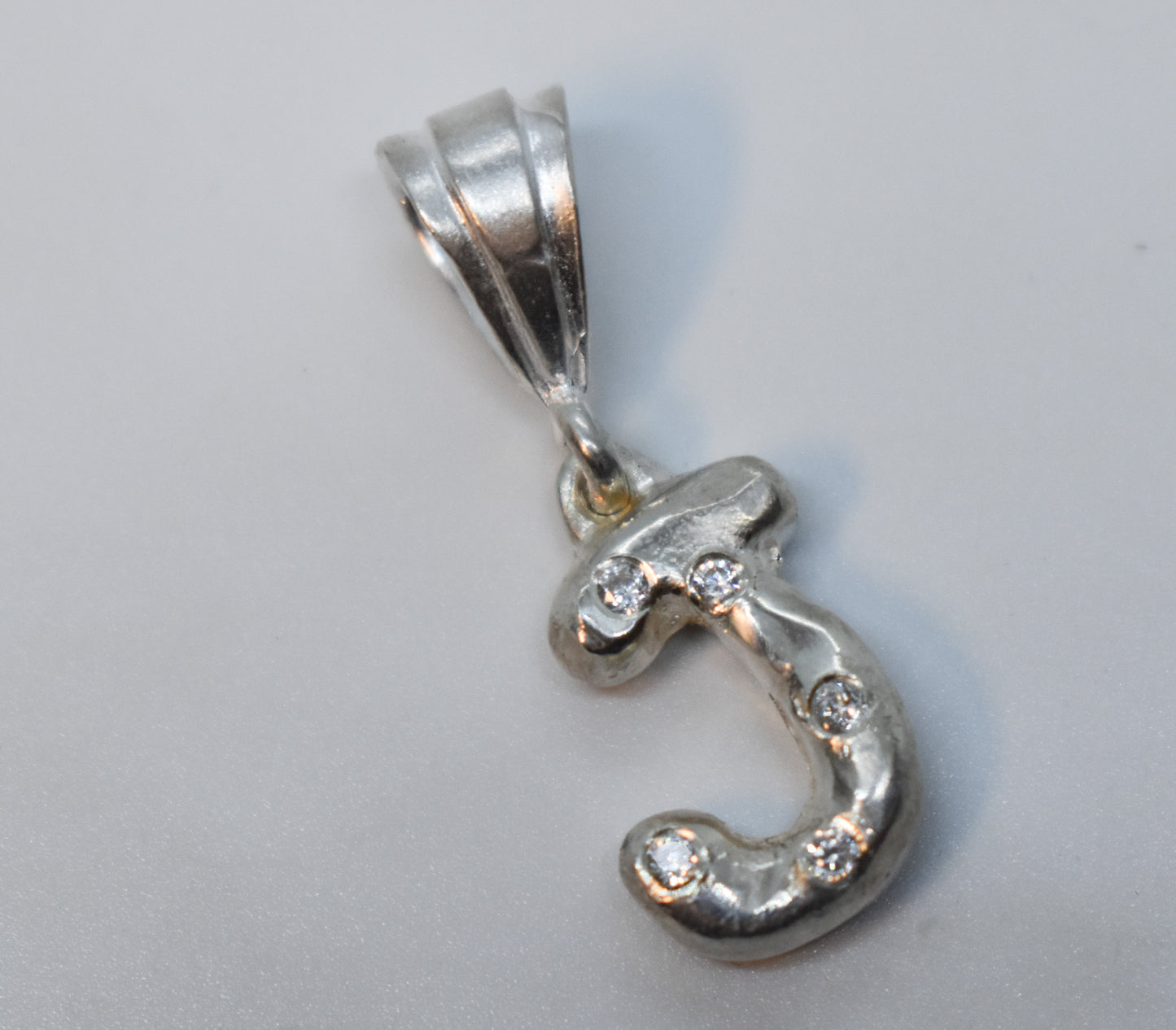 Handmade Sterling Silver Letter "J" Pendant – JensterJewels