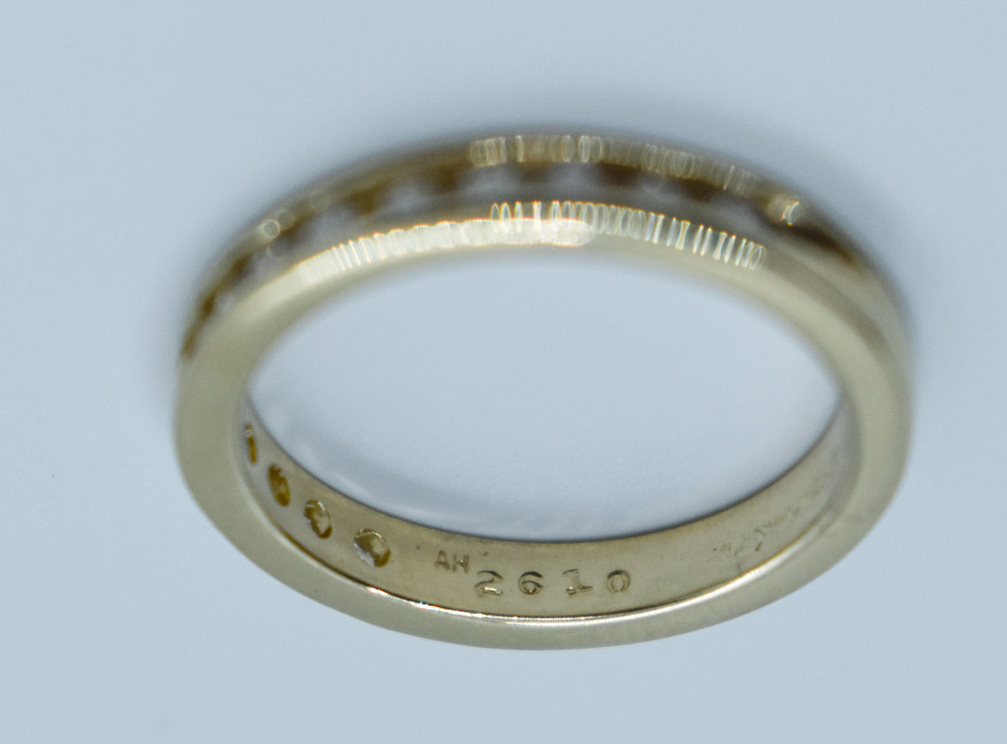 Vintage 14k Yellow Gold Diamond Band Size 6