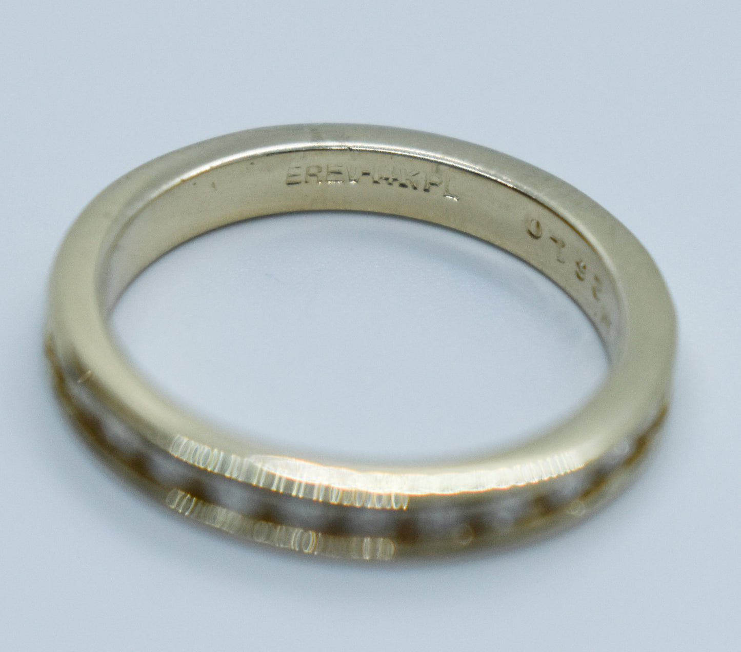 Vintage 14k Yellow Gold Diamond Band Size 6