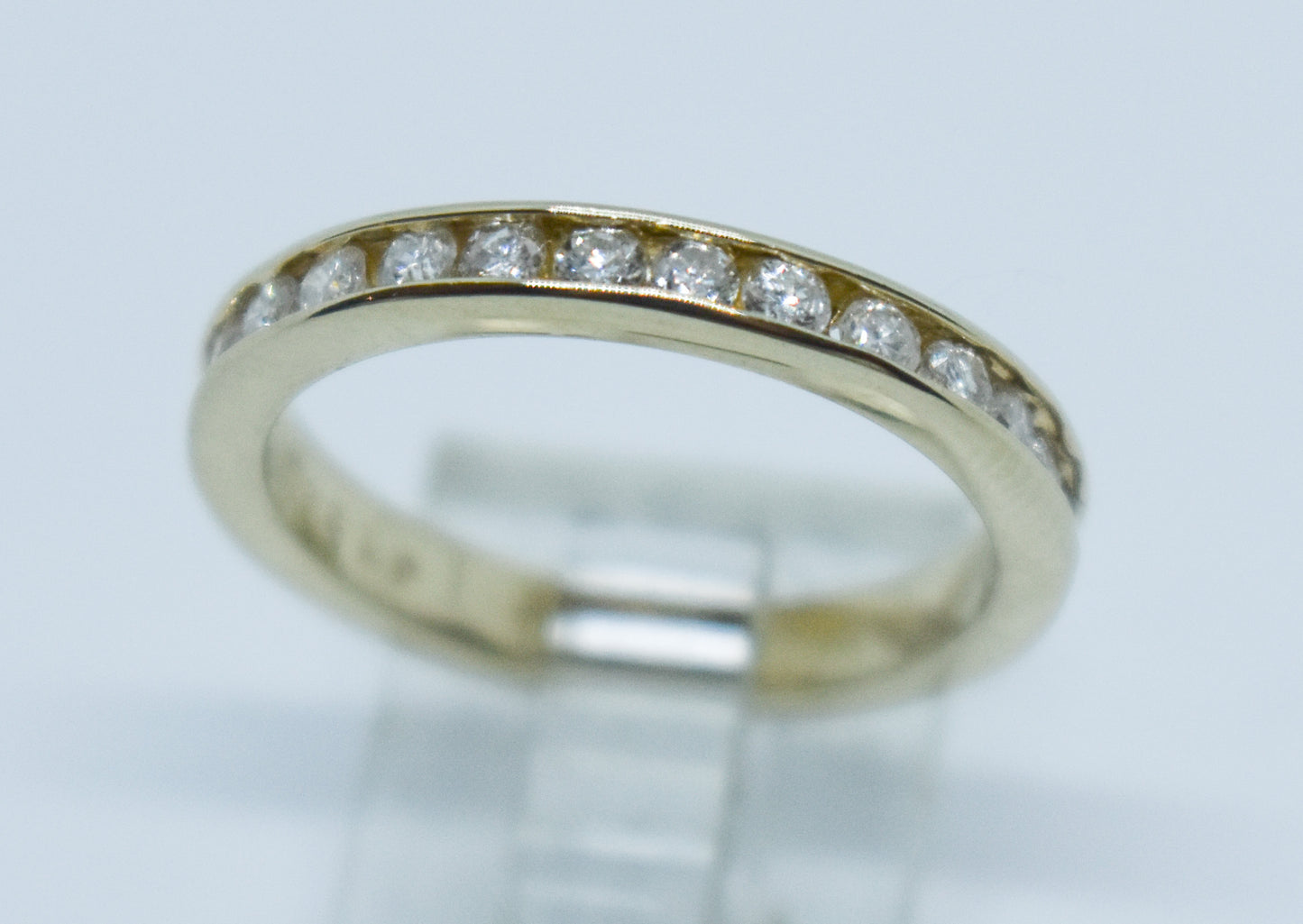 Vintage 14k Yellow Gold Diamond Band Size 6