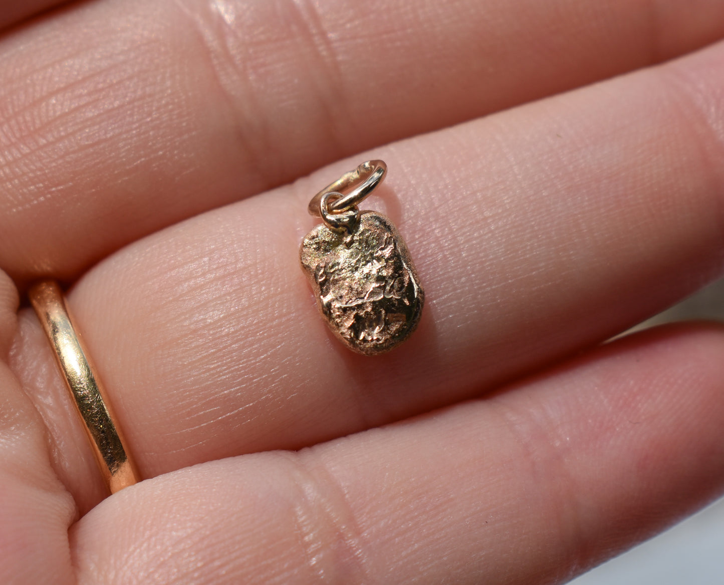 Handmade 14k Yellow Gold Organic Nugget Pendant / Charm – JensterJewels