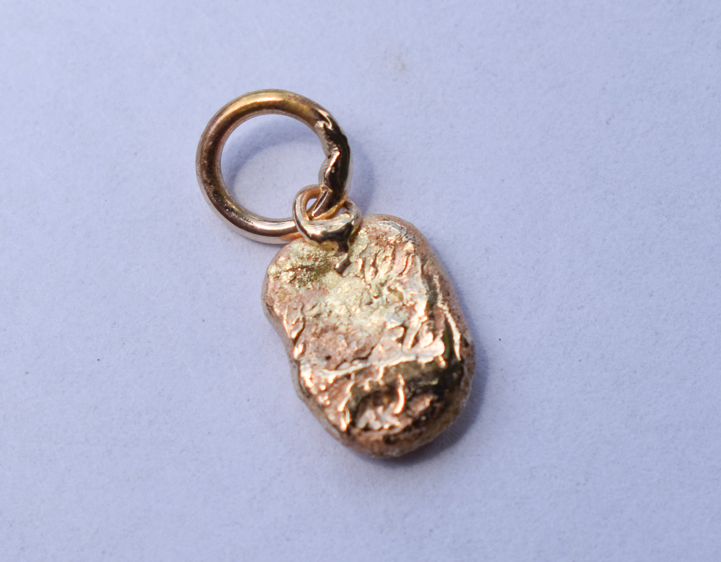 Handmade 14k Yellow Gold Organic Nugget Pendant / Charm – JensterJewels