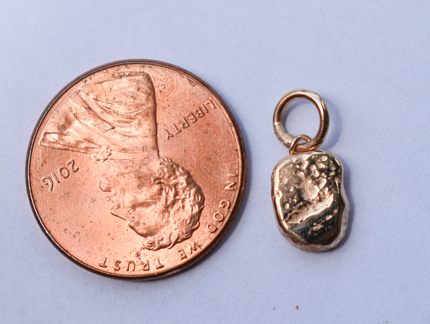 Handmade 14k Yellow Gold Organic Nugget Pendant / Charm – JensterJewels