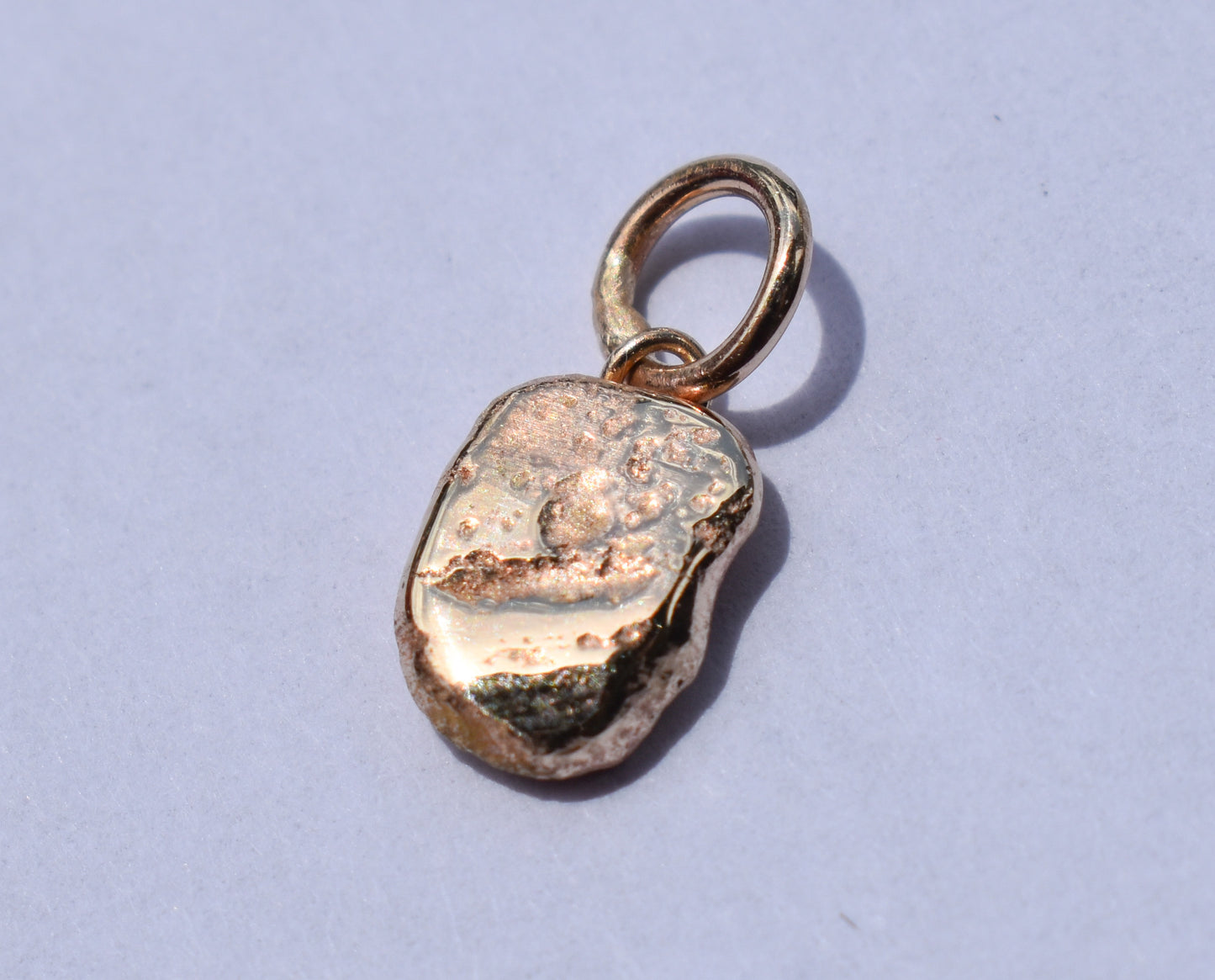 Handmade 14k Yellow Gold Organic Nugget Pendant / Charm – JensterJewels