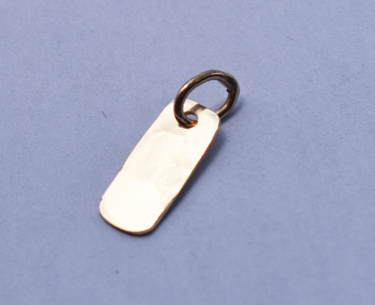 Handmade 14k Yellow Gold Micro Bar Charm – JensterJewels