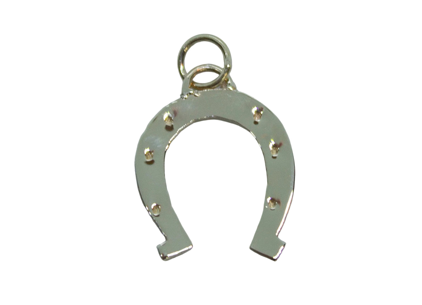 Handmade 14k Yellow Gold Horseshoe Pendant - Lucky Charm