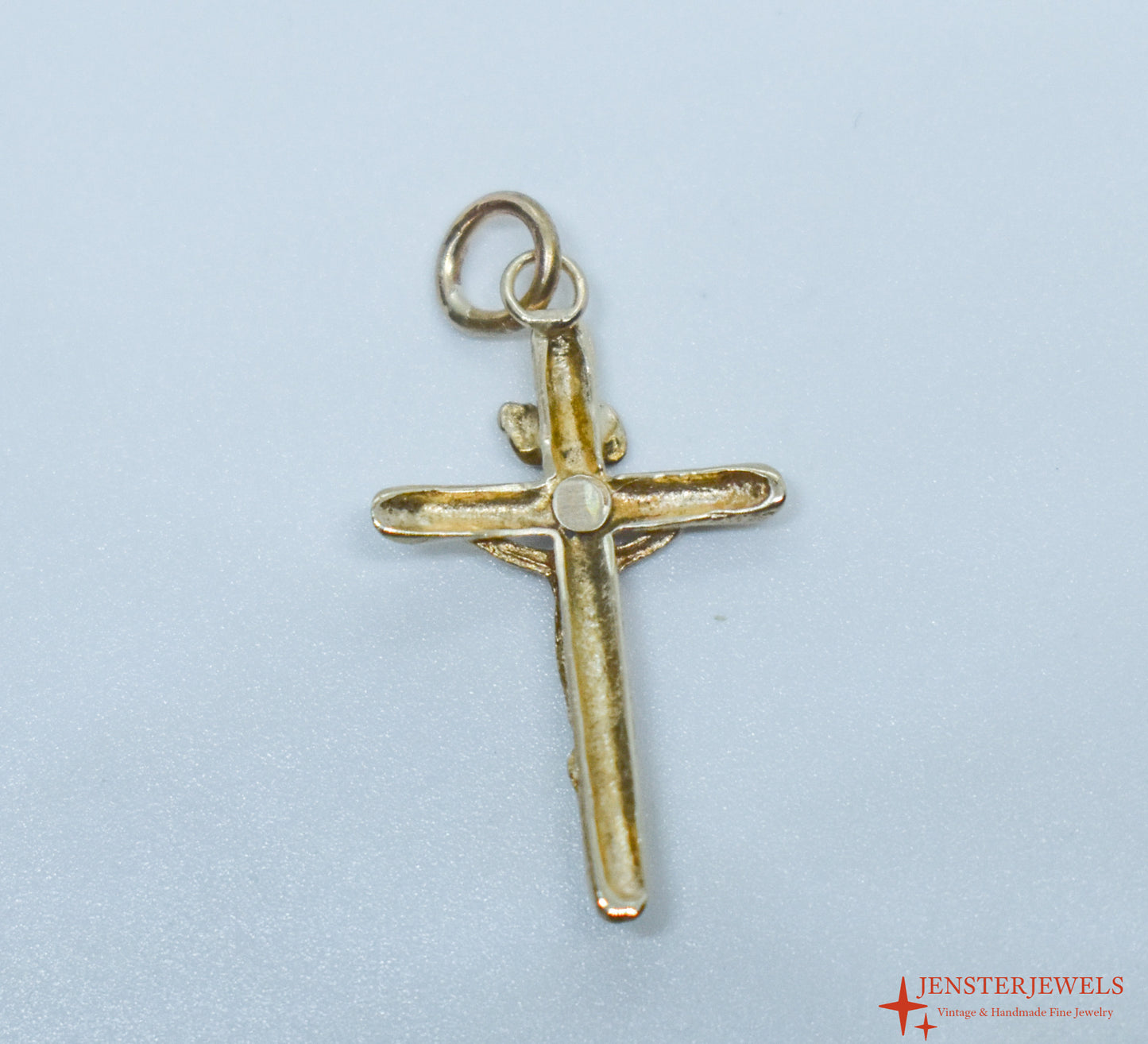Vintage 14k Yellow Gold Crucifix Cross Pendant