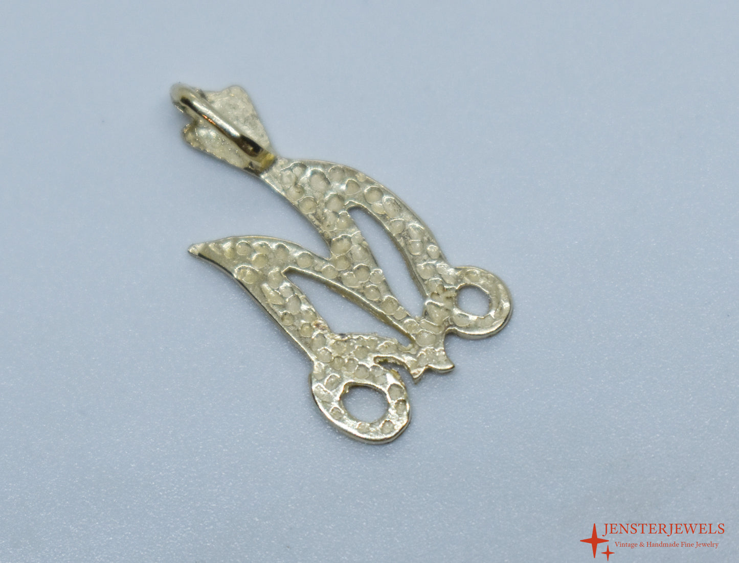 Vintage 14k Yellow Gold Letter “M” Pendant