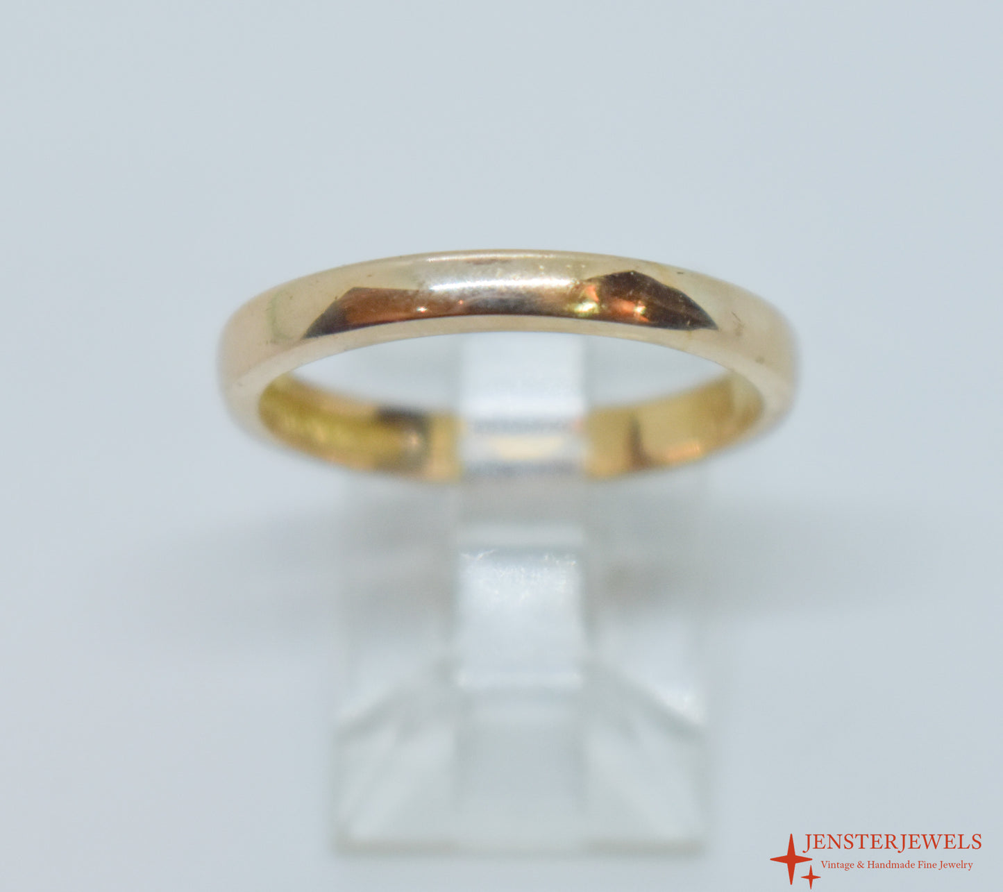 Vintage 18k Yellow Gold Band – Size 7