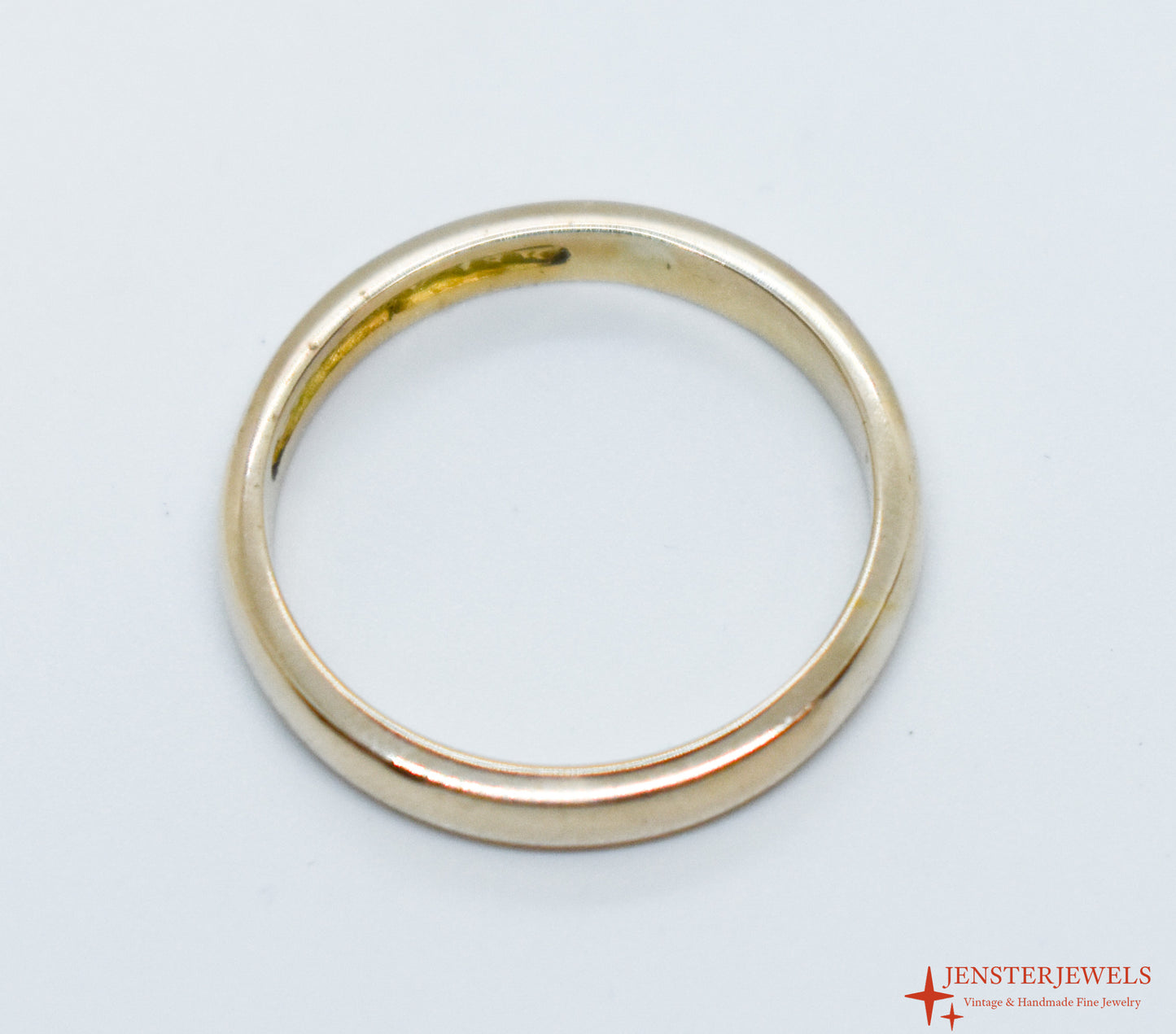 Vintage 18k Yellow Gold Band – Size 7